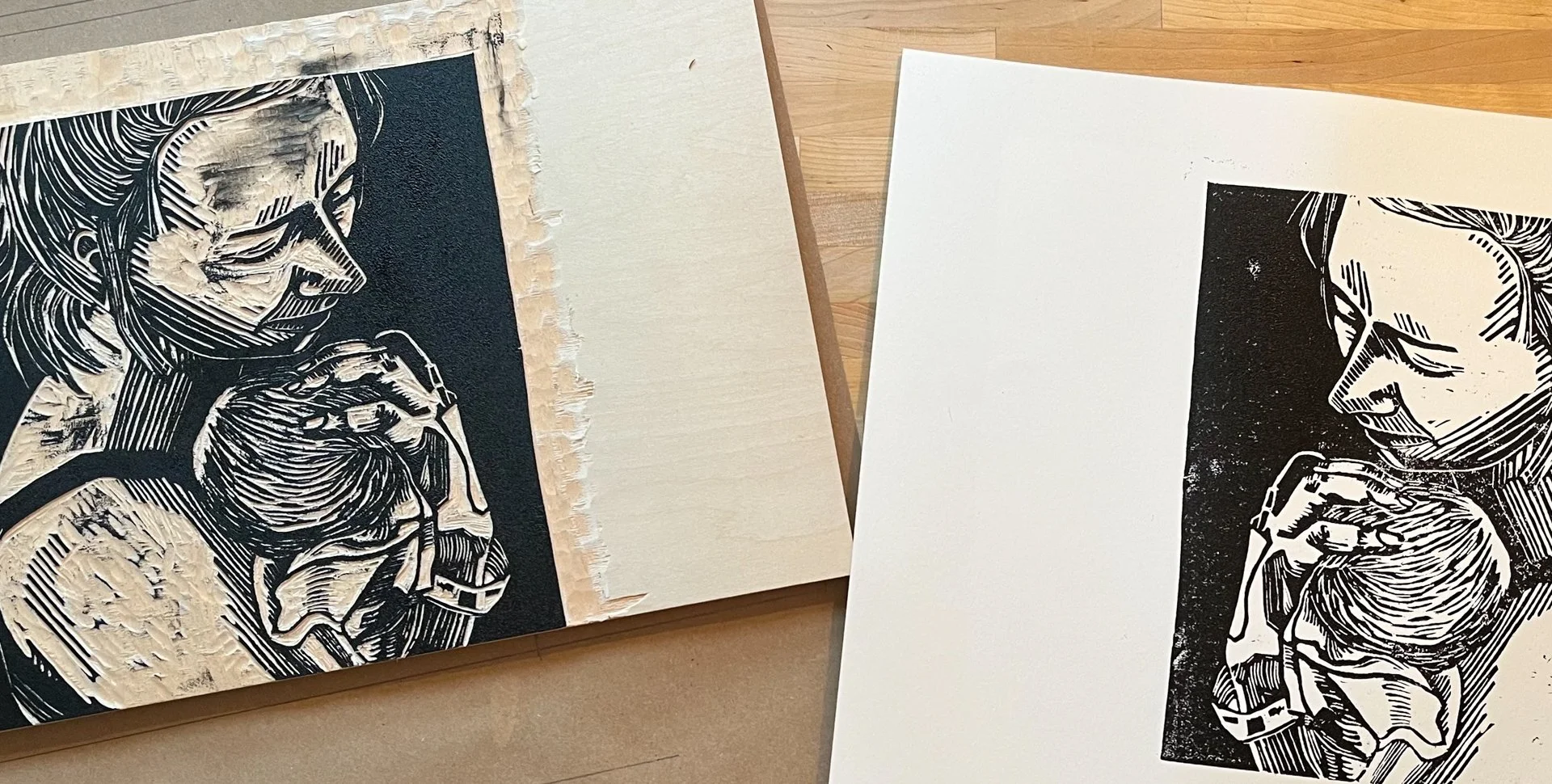 Woodcut Printmaking for Beginners: August