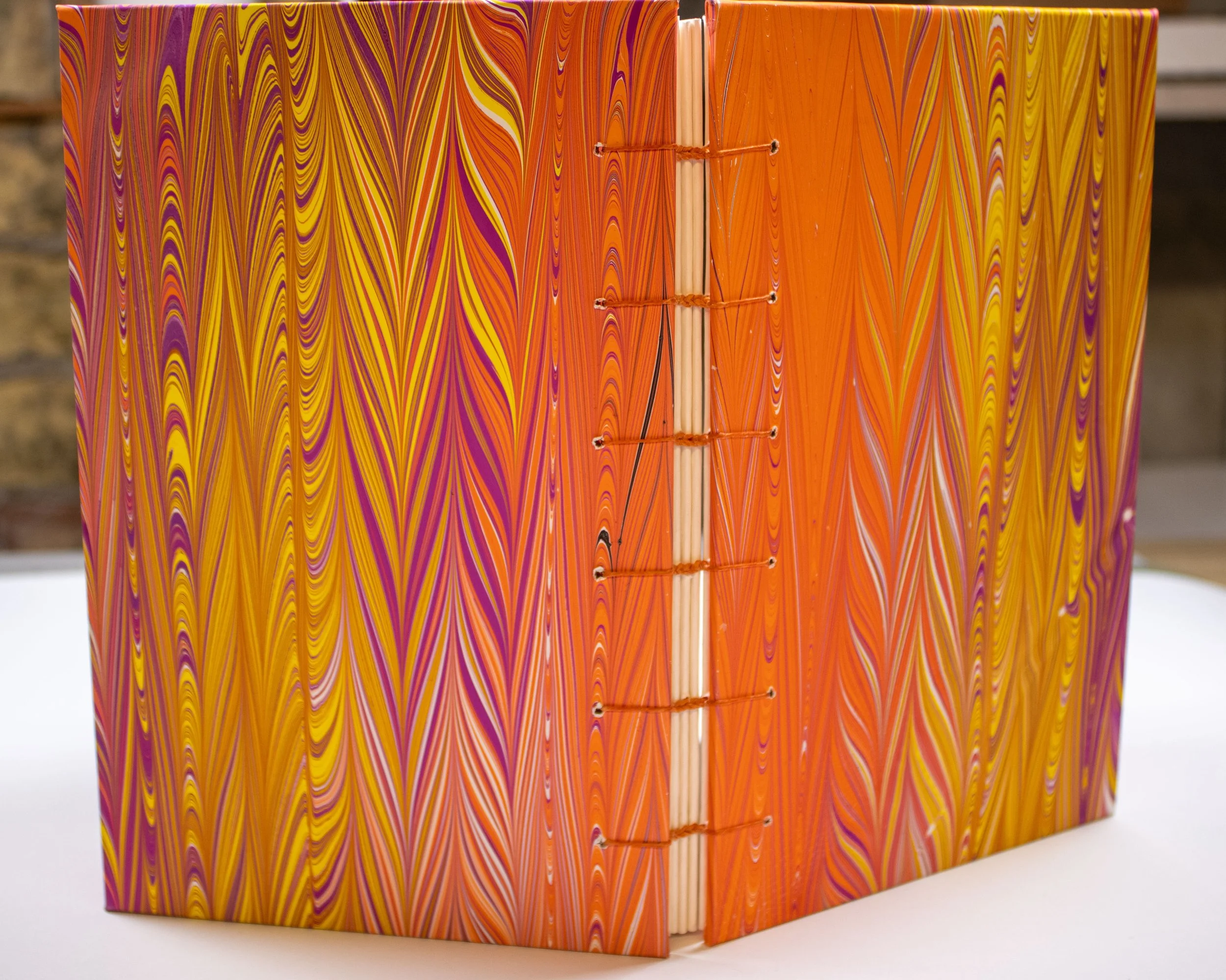 Marbled Watercolor Journal by JC Marbling & Book Arts