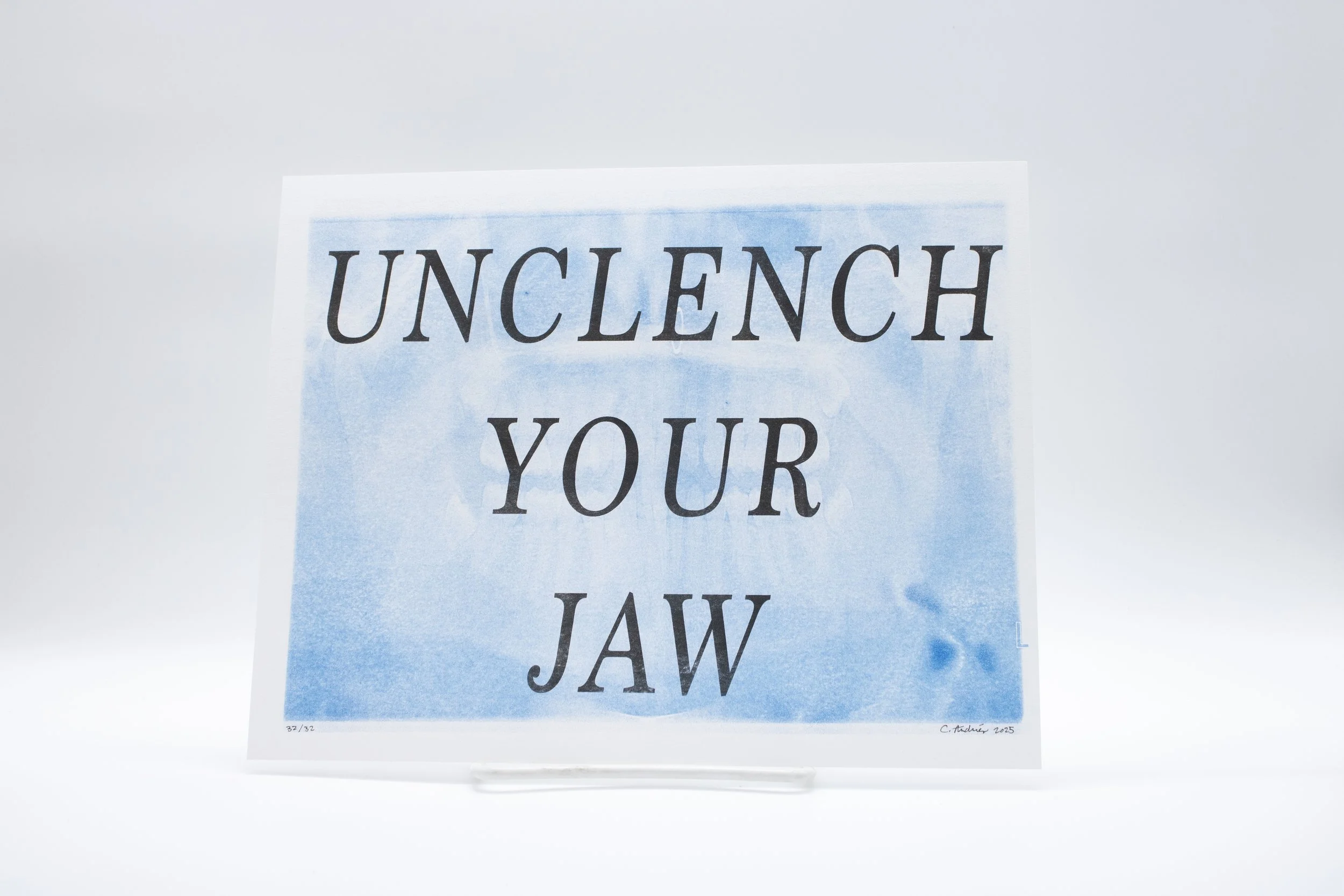 Unclench Your Jaw Print by Charlie Andrés