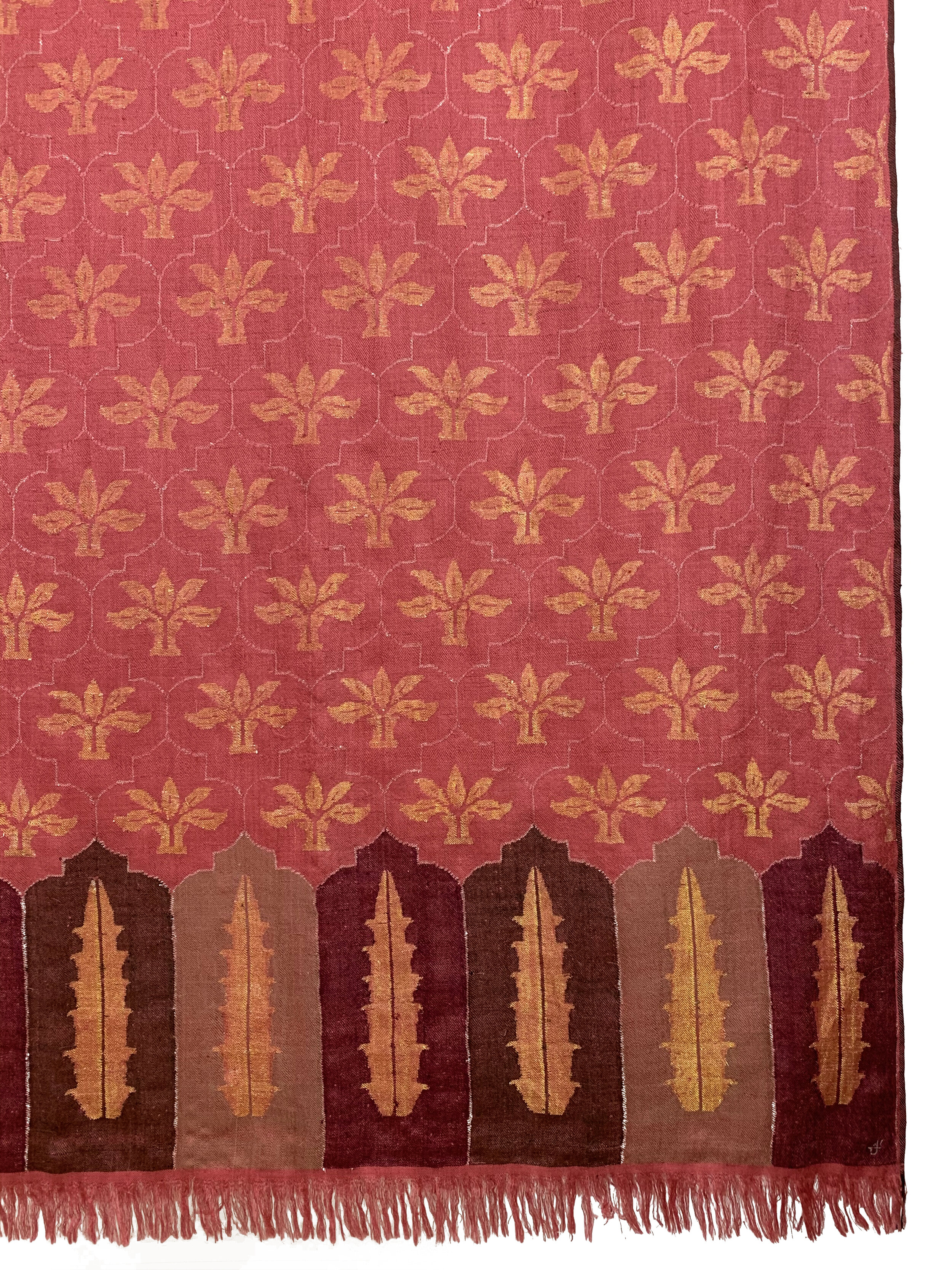 Kani Metallic Farrokh Rose Gold Shawl 115x230 cms - 1.jpeg