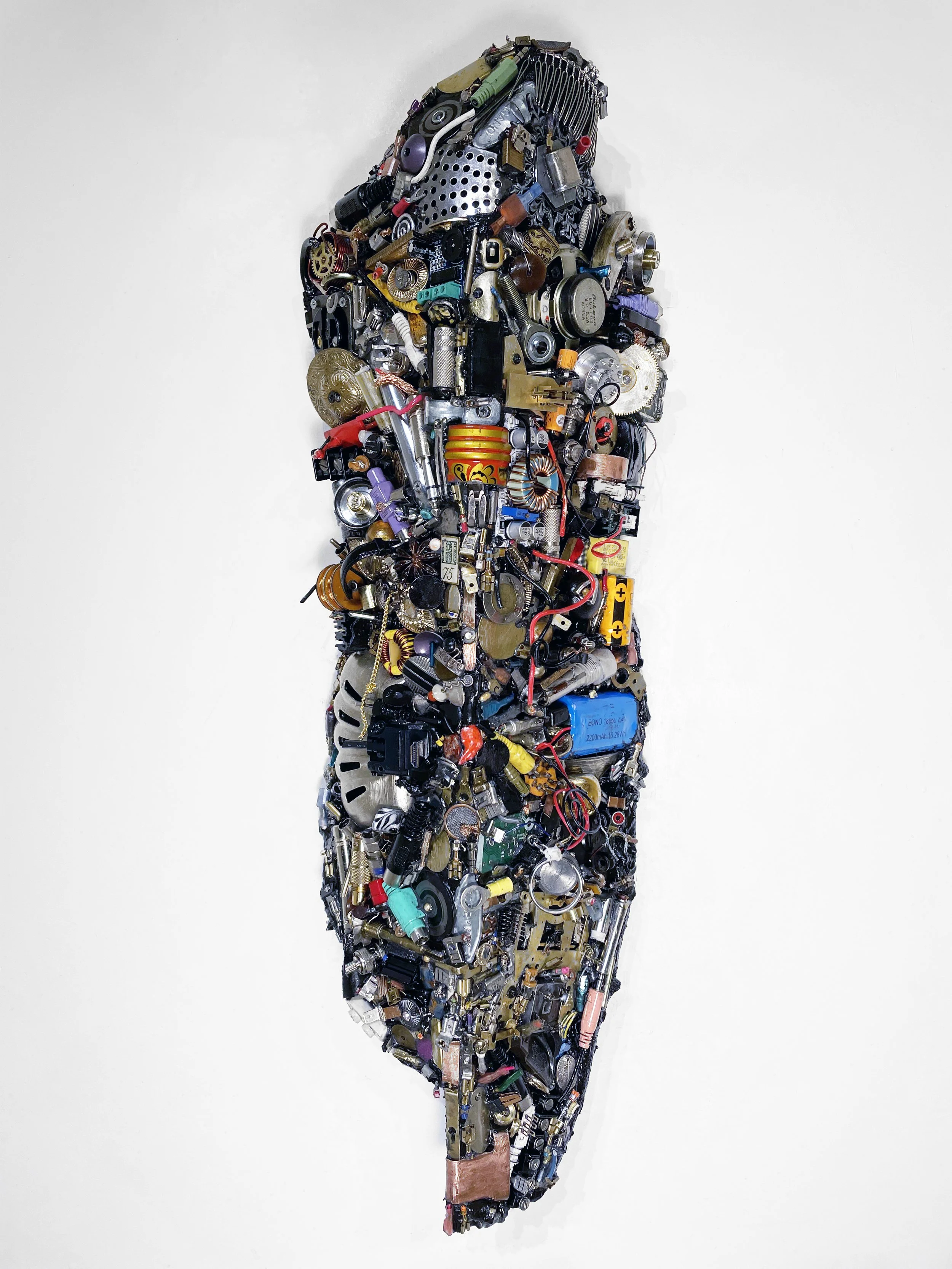   Knight Quest 1233 
 2023; 26” x 8” x 5”; metal, wood, mixed media Collection of Cafesjian Art Trust Museum, Minnesota 