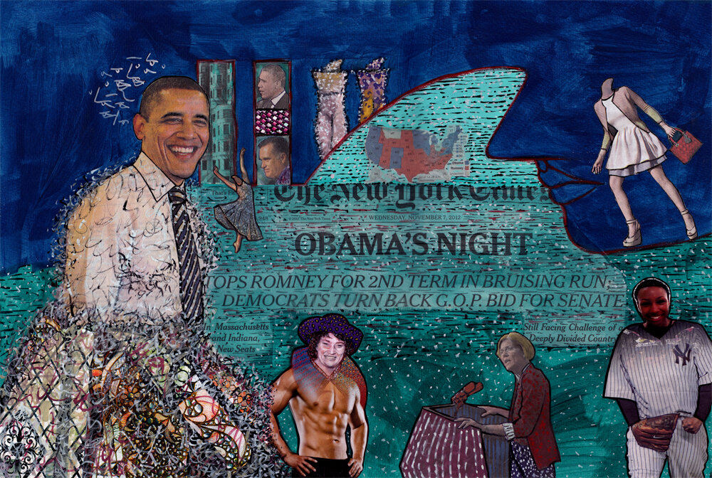 Gender Scrambling 770: Obama, Abzug, Warren, Dufu
2012
Image Size: 11.5" × 17" Paper Size: 13" x 19"
Limited Edition Fine Art Print