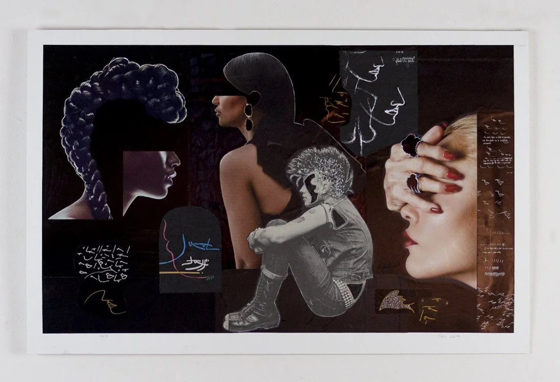   Profiles 959  1976; 16.25" x 24.25”; Collage on Paper 