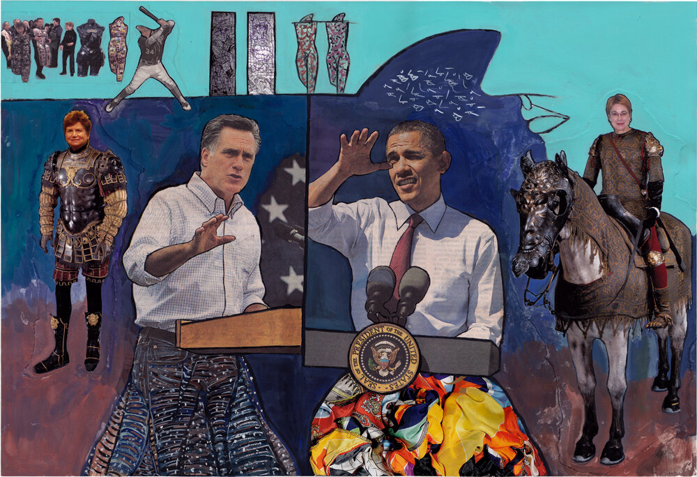Gender Scrambling 769: Stein, Romney, Obama, Hardacre
2012
Image Size: 11.5" × 17" Paper Size: 13" x 19"
Limited Edition Fine Art Print