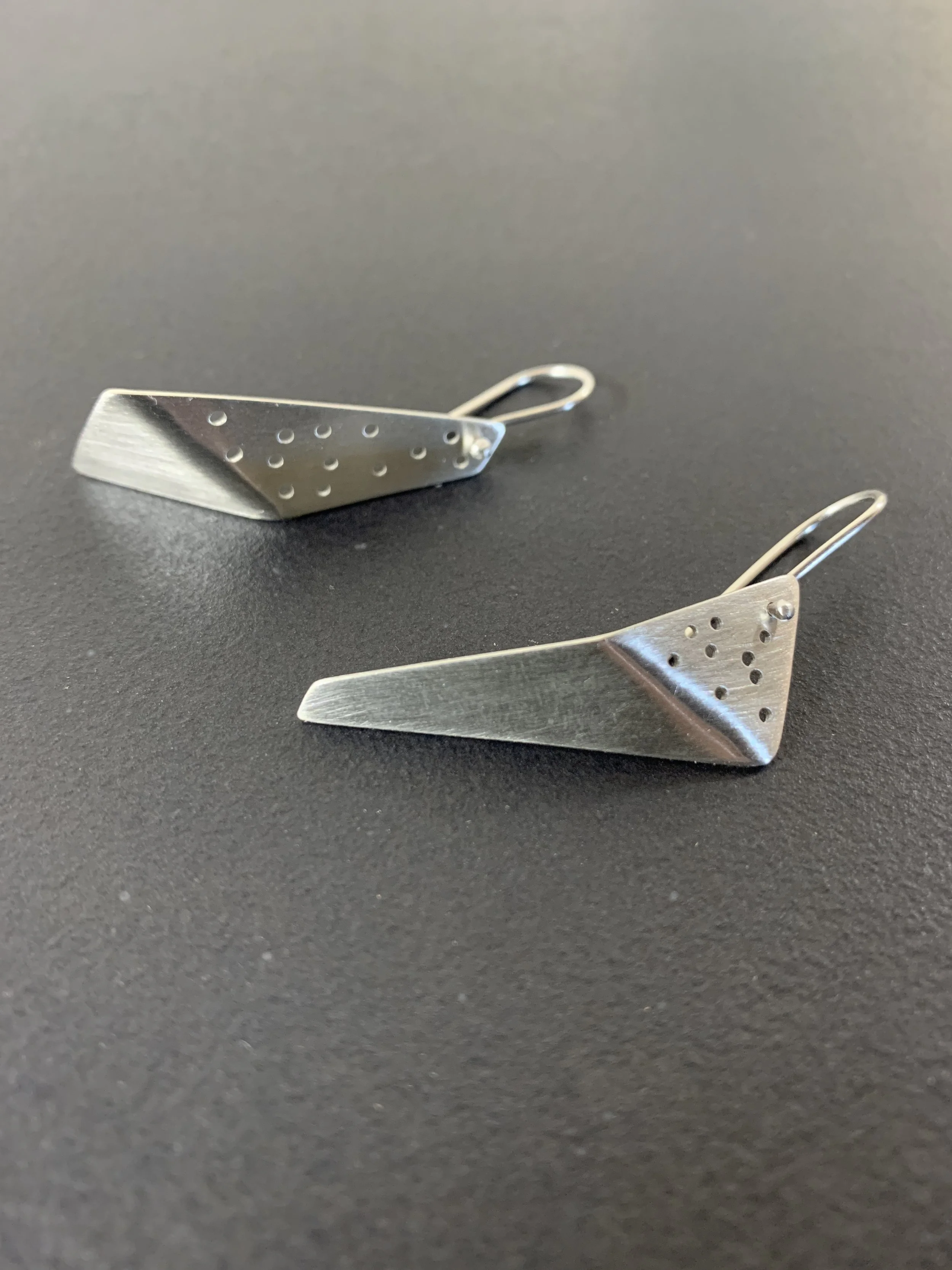 sterling silver geometric earrings