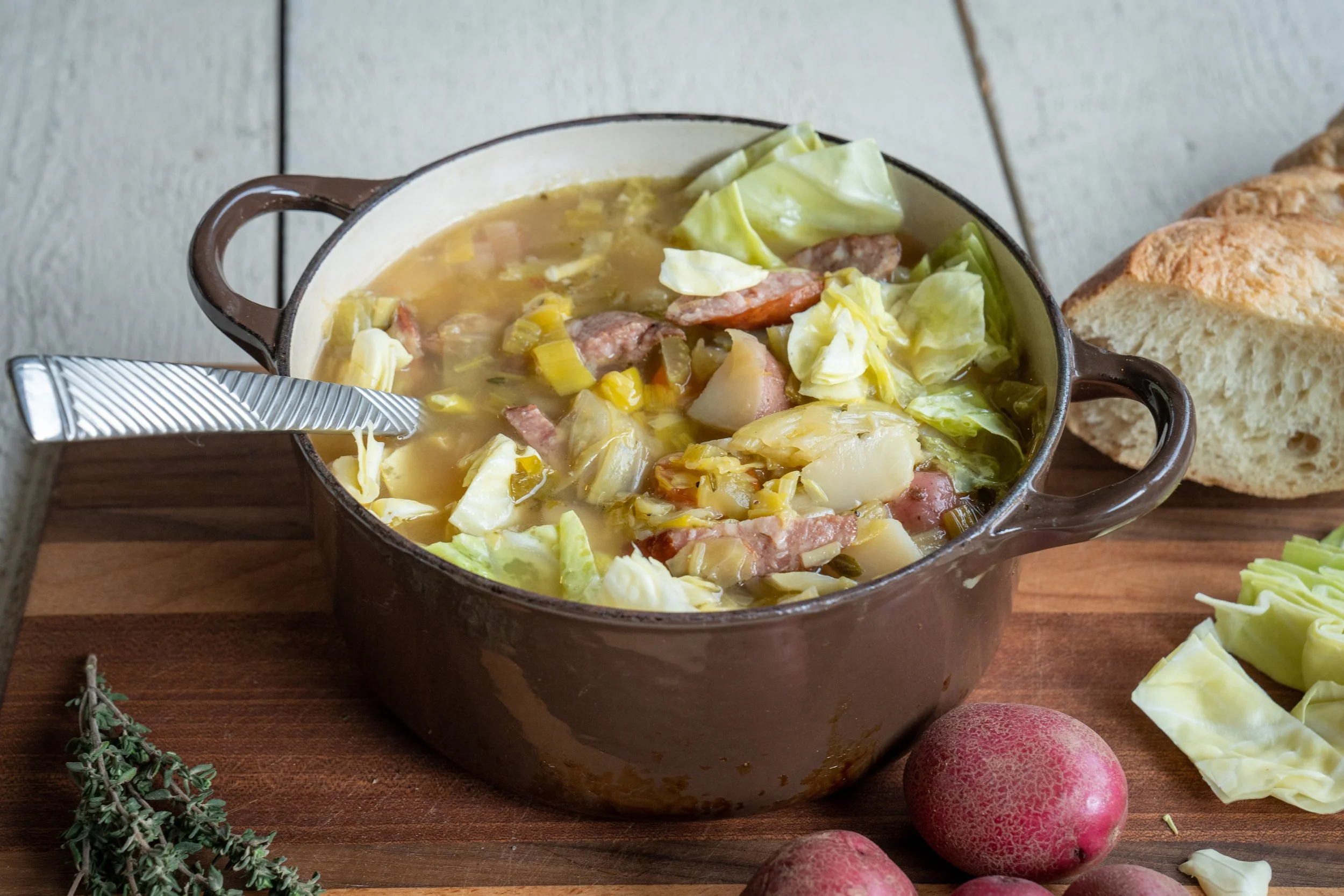 Winter Warmer Bratwurst & Cabbage Soup — Bavarian Meats