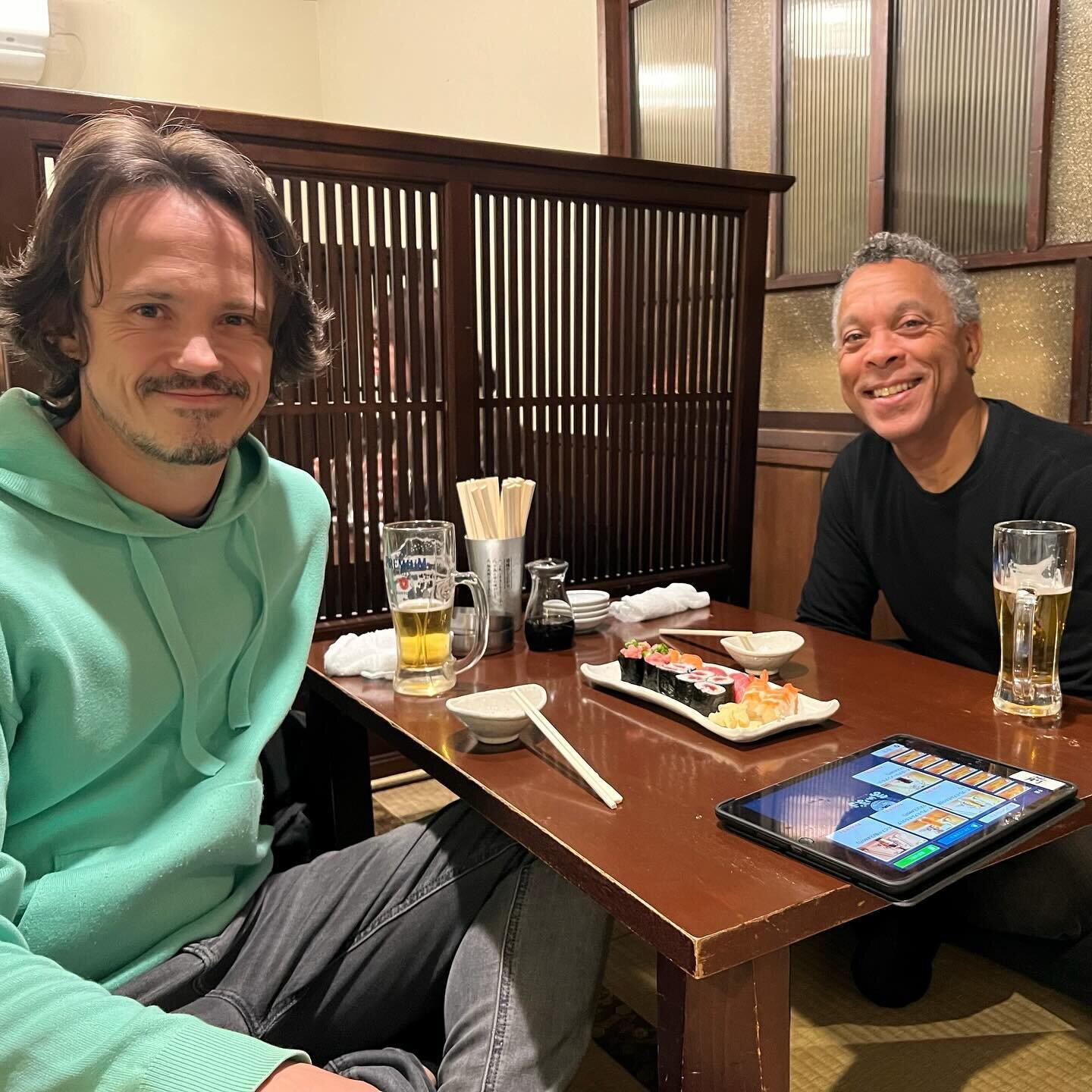 Dinner in Yokohama with designer [capital D] and artist [capital A] @rayhoracek_chasingnature. In the two decades that I have known him, Ray has always forged the frontier of creativity, innovation and where the two intersect. Always inspiring, what 