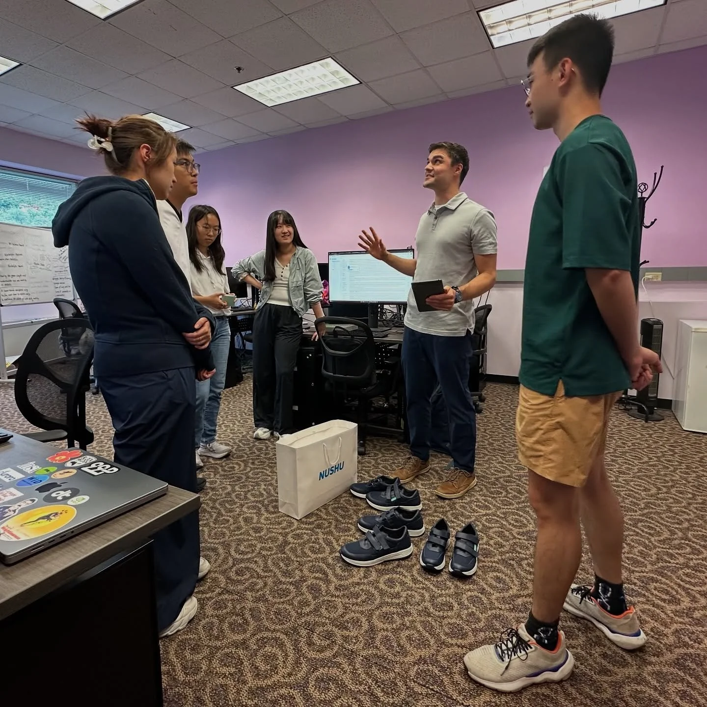 Something very cool is emerging this semester at the ETC and yes, it has to do with shoes. #magnesnushu #cmuetc #mastersinentertainmenttechnology #humanisticdesign #smartshoes