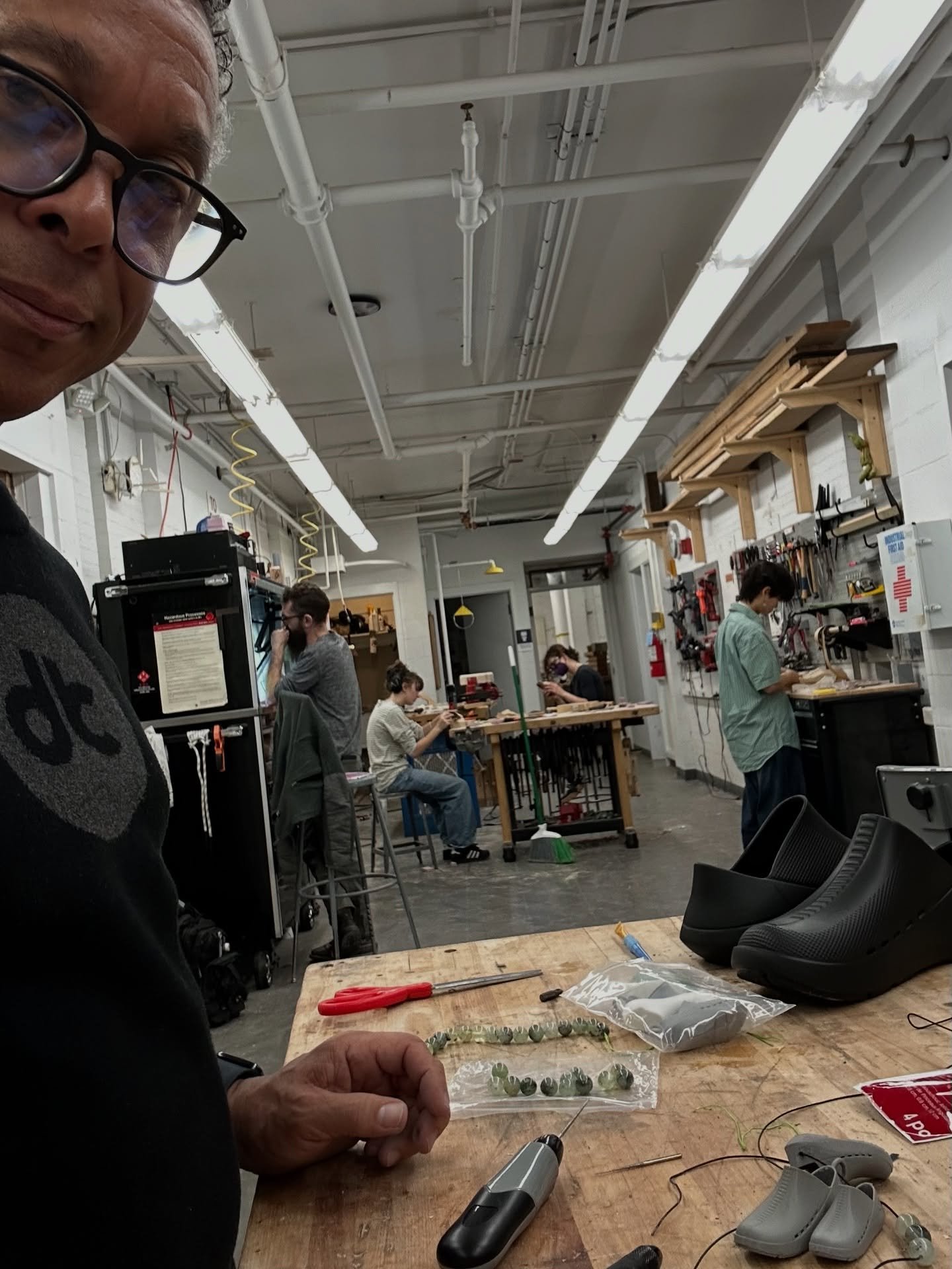 In the shop cooking something up for tomorrow&rsquo;s FashionAfricana Gala. #africanism #theworldshoe #therowe #notashoe #fashionafricana