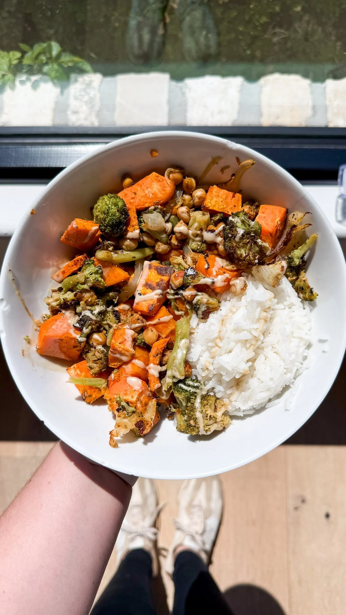 Chickpea + Sweet Potato Sheet Pan Meal