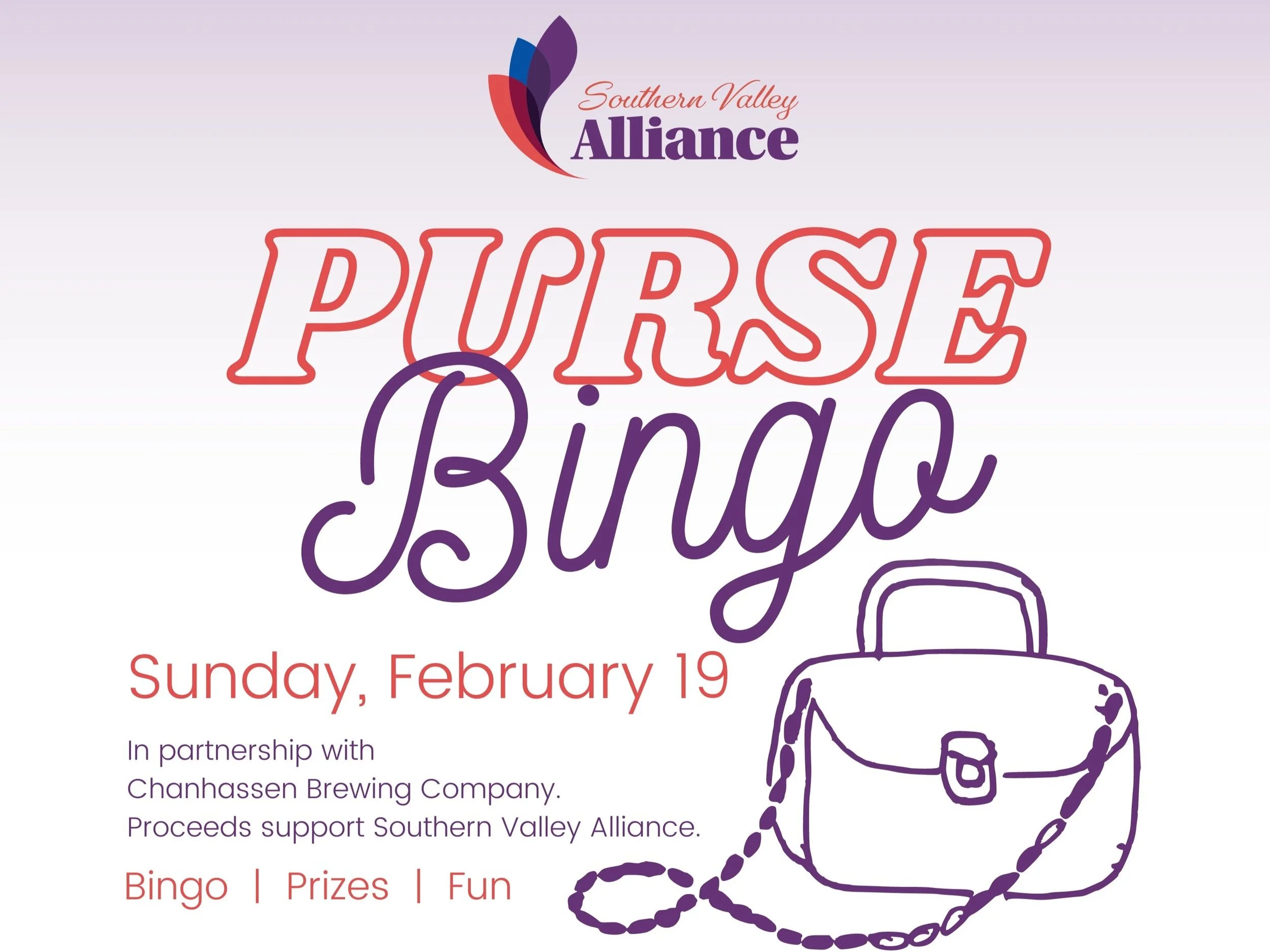 Designer Purse Bingo for SVA