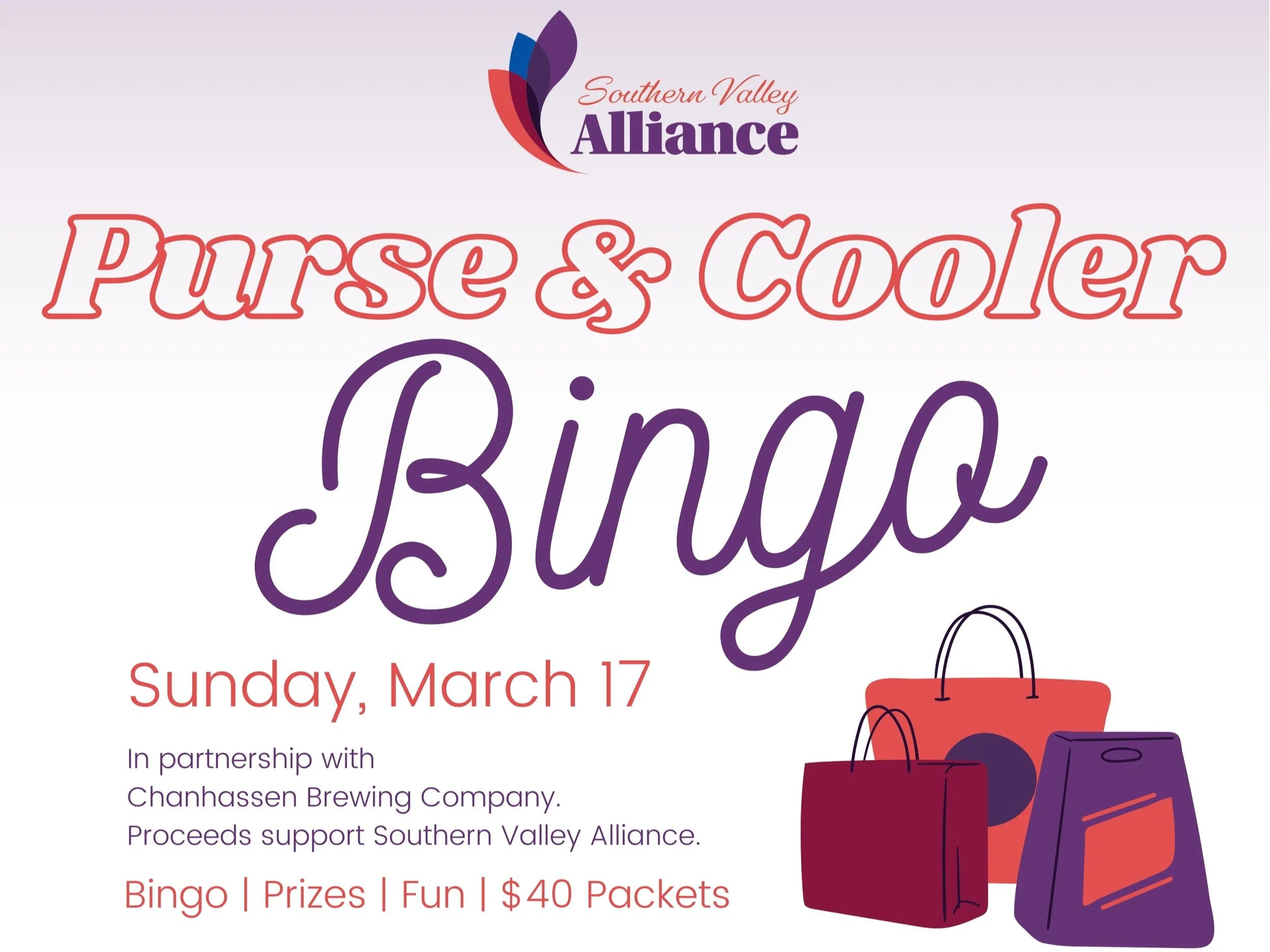 Purse and Cooler Bingo for SVA
