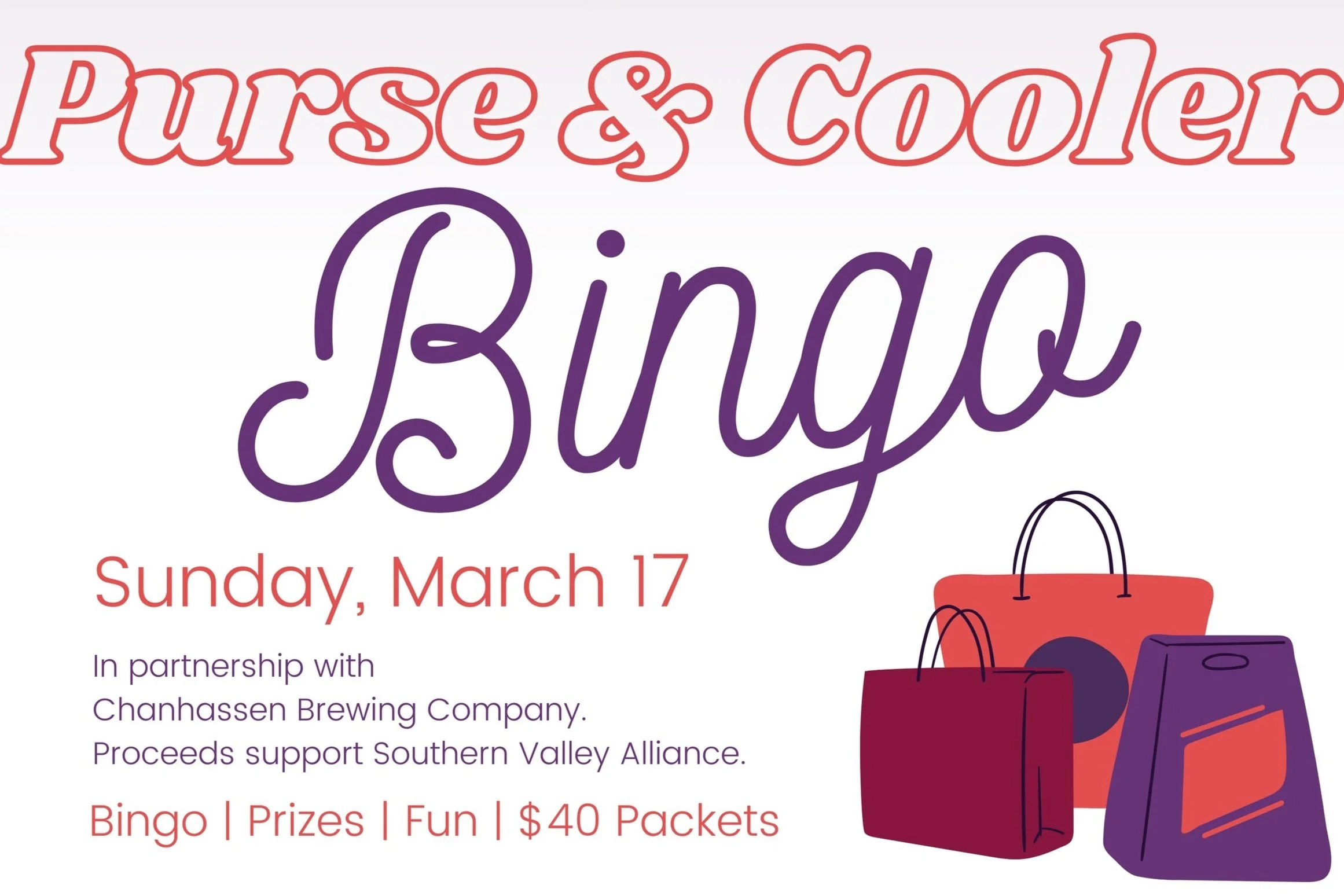 Purse and Cooler Bingo for SVA