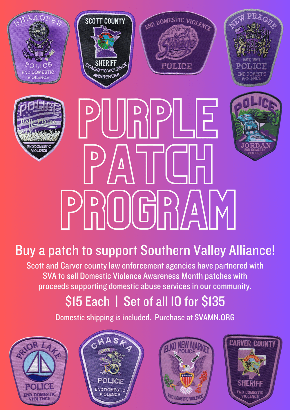 Purple Patch Program — Southern Valley Alliance