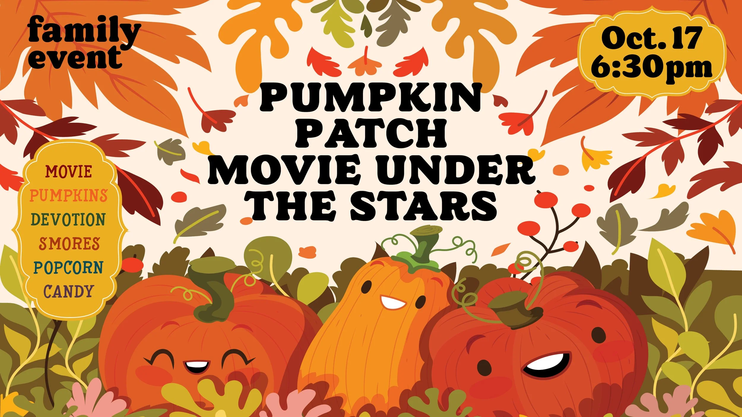 Pumpkin Patch Movie Under the Stars