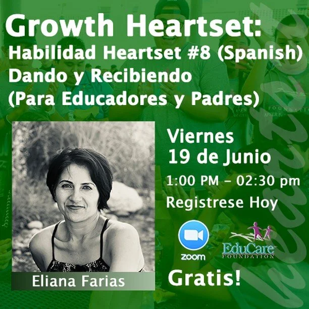 En aprendizaje se expande a medida que compartimos nuestras ideas, nuestras habilidades, nuestro cuidado. Hay recompensas personales en el dar, y a su vez hay una necesidad de recibir. Brindamos a otros oportunidades gratificantes para dar a medida q