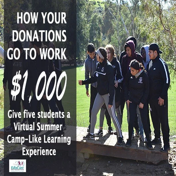 With your generous support, EduCare will continue to serve our students virtually with critical academic resources, emotional and mental health support, and engaging enrichment programs until we're back with them again, face to face. Please give gene
