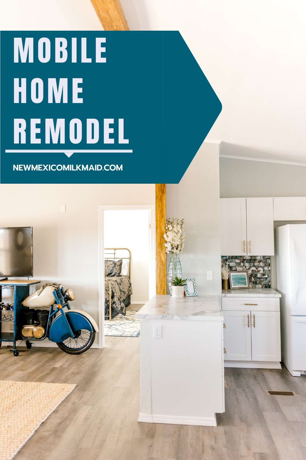 Renovate + Revamp: Matching Teal Appliances Make The Kitchen