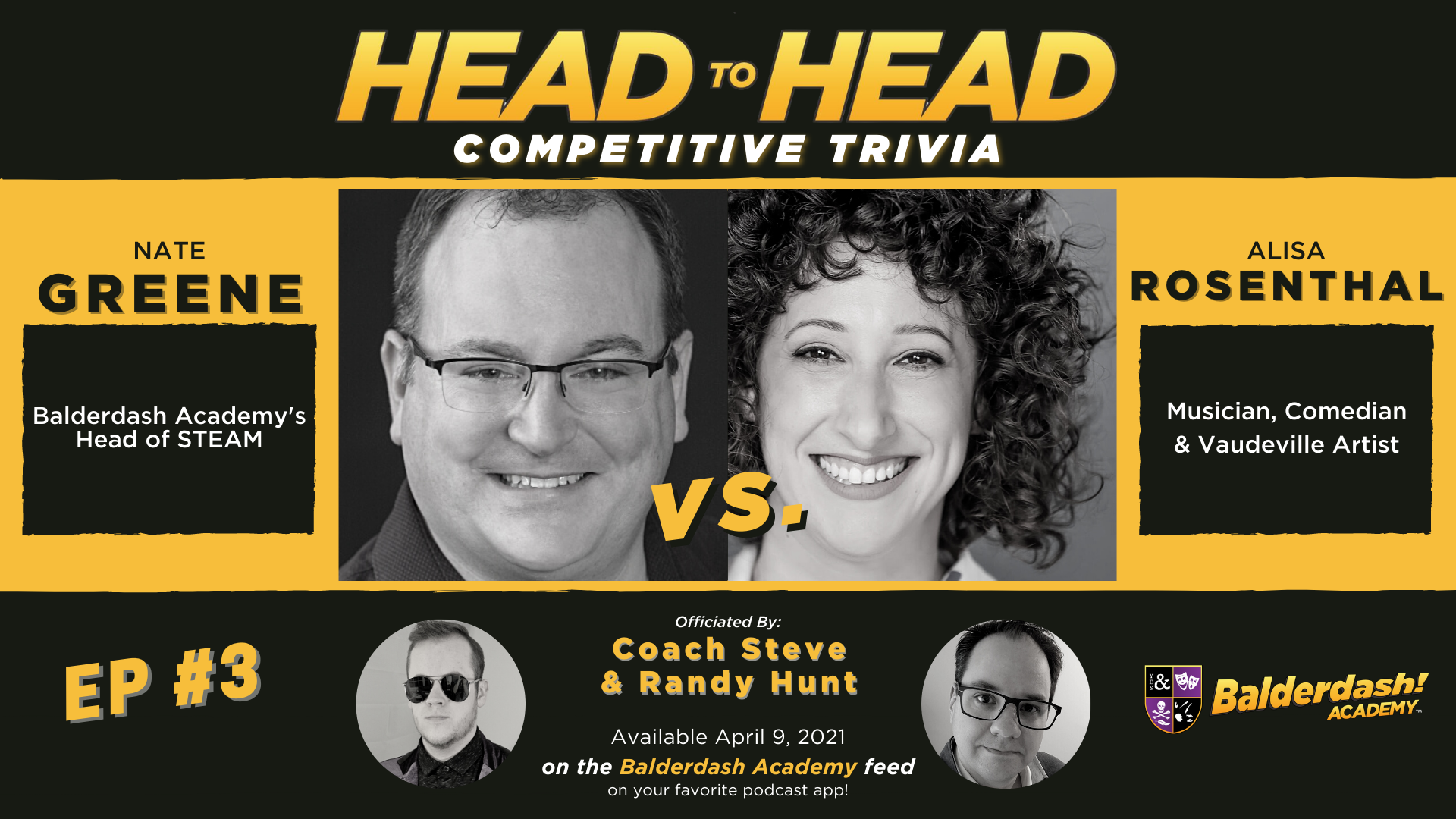Head to Head: Competitive Trivia #3 w/ Alisa Rosenthal vs Professor Greene