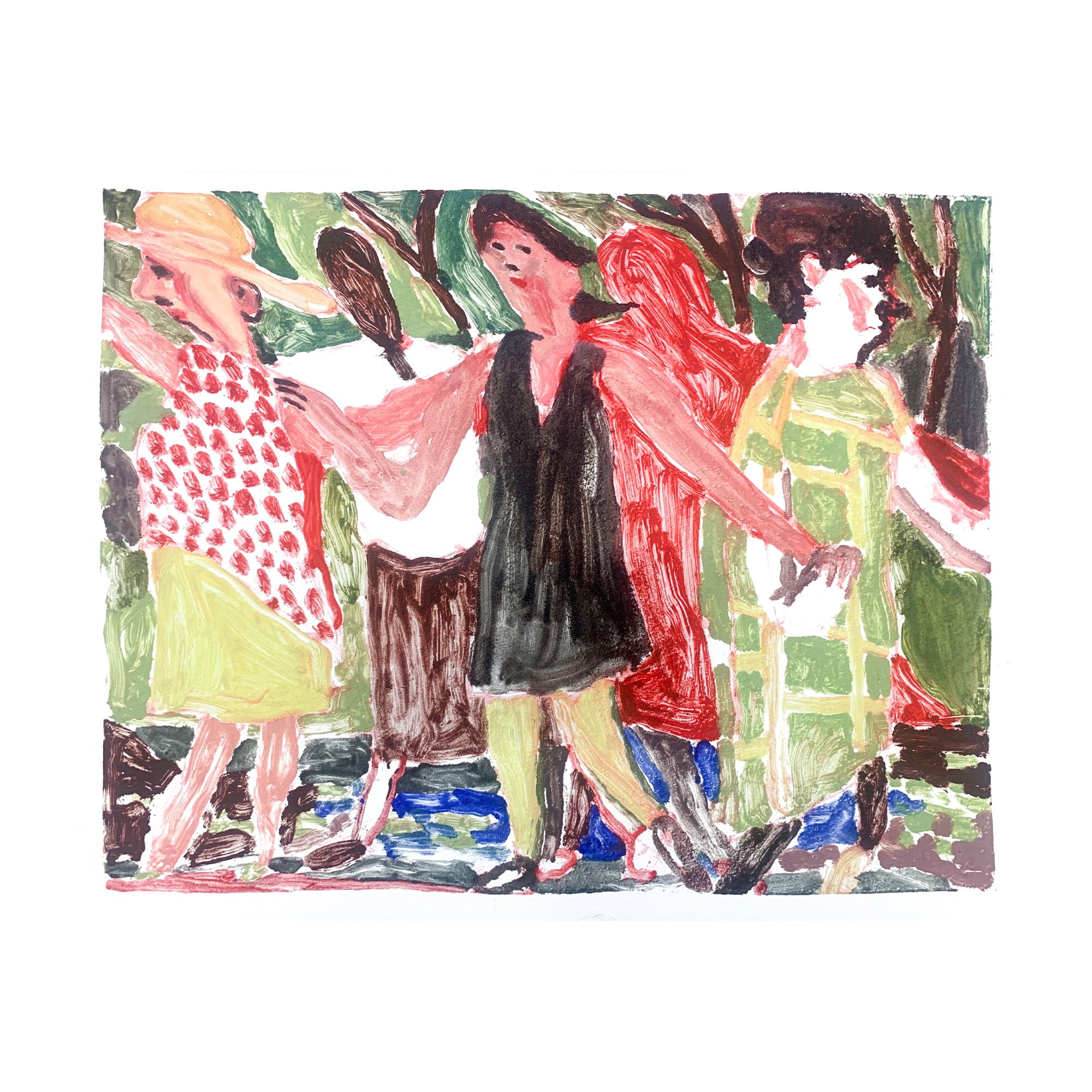 'Tuscans dancers' Monotype