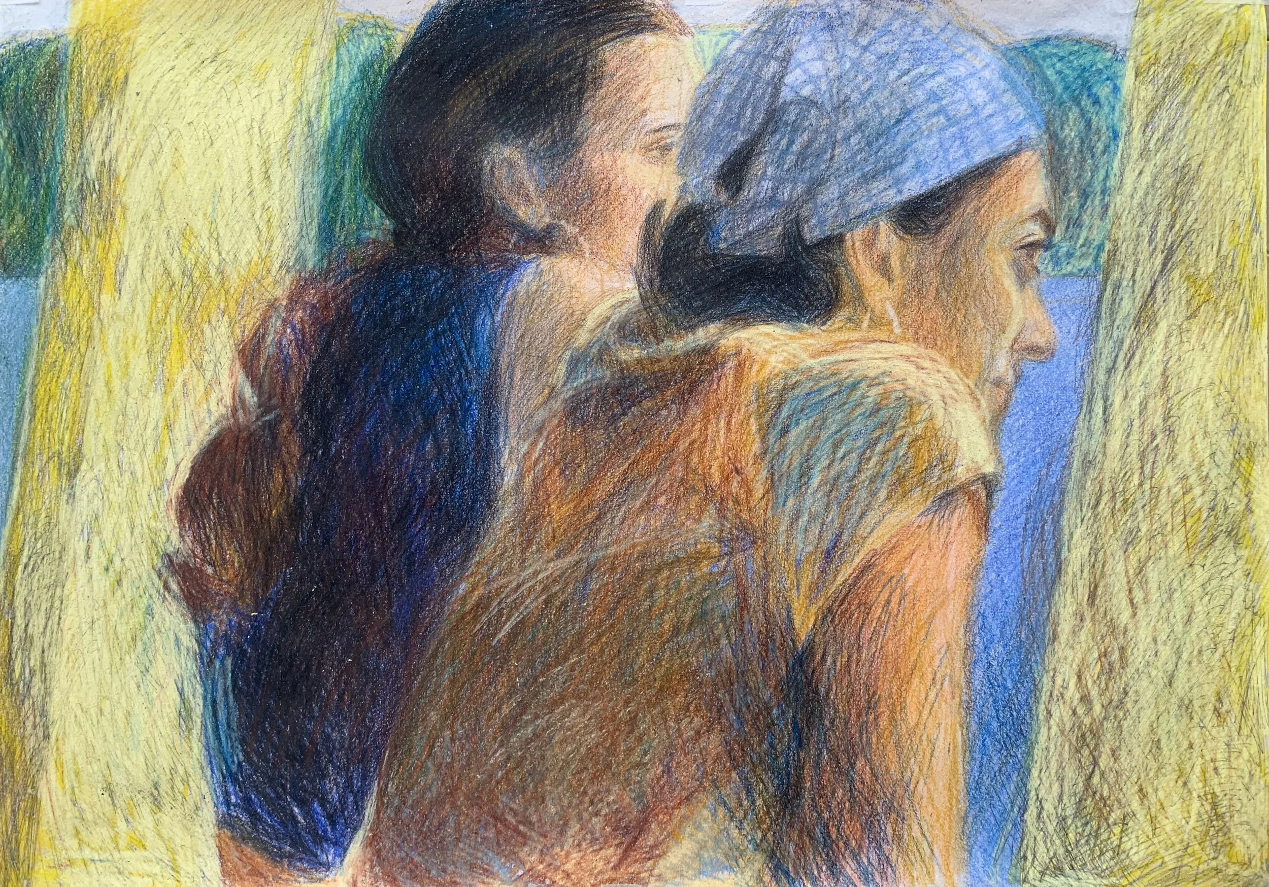  Pirateship across lake Ashi Pencil on washi 42x29.7cm Held at the Royal Collection 