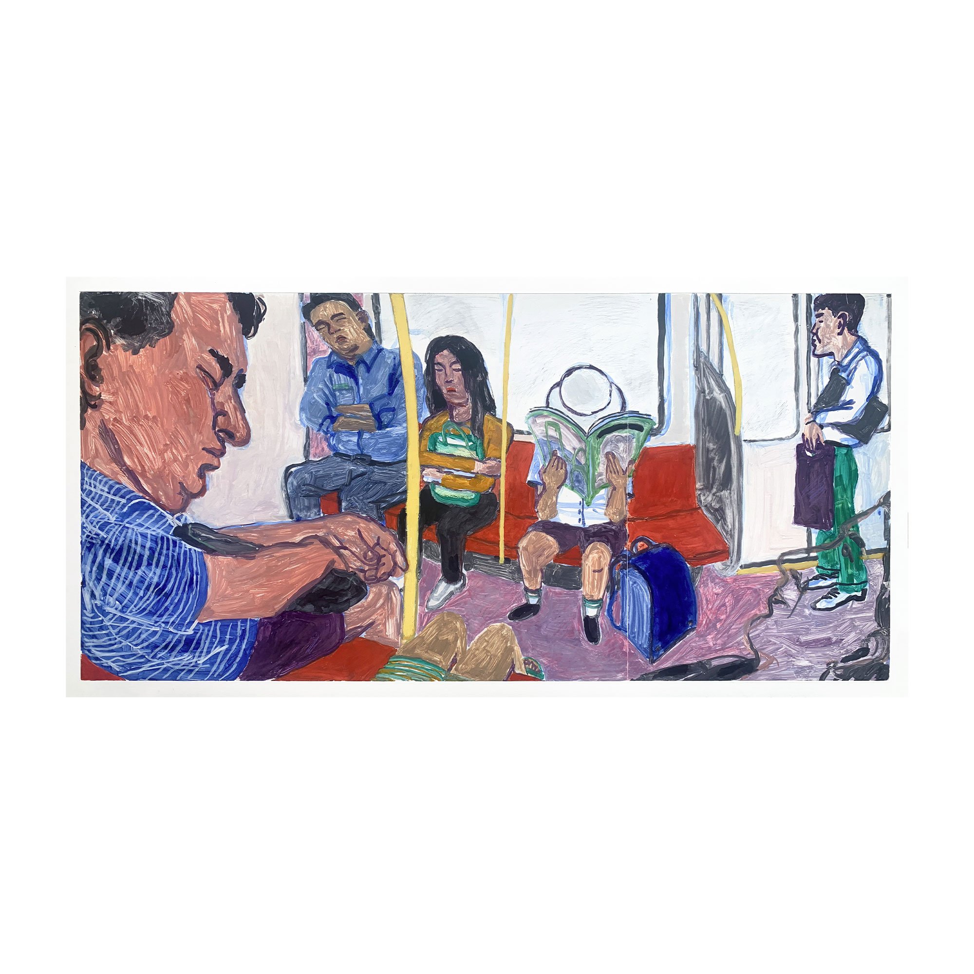 'Morning commute on the Asakusa line' Monotype