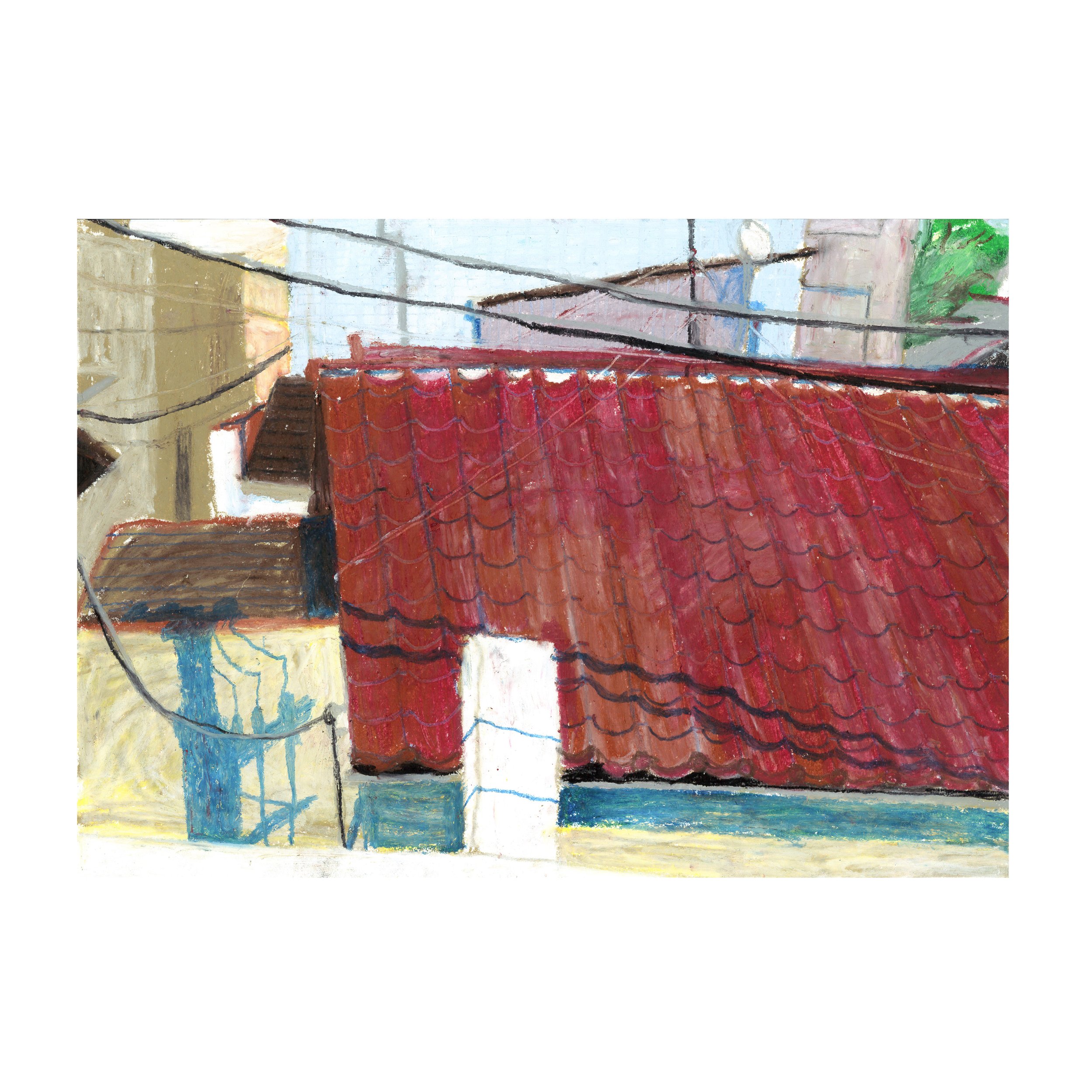 'View from Shimokitazawa' original drawing