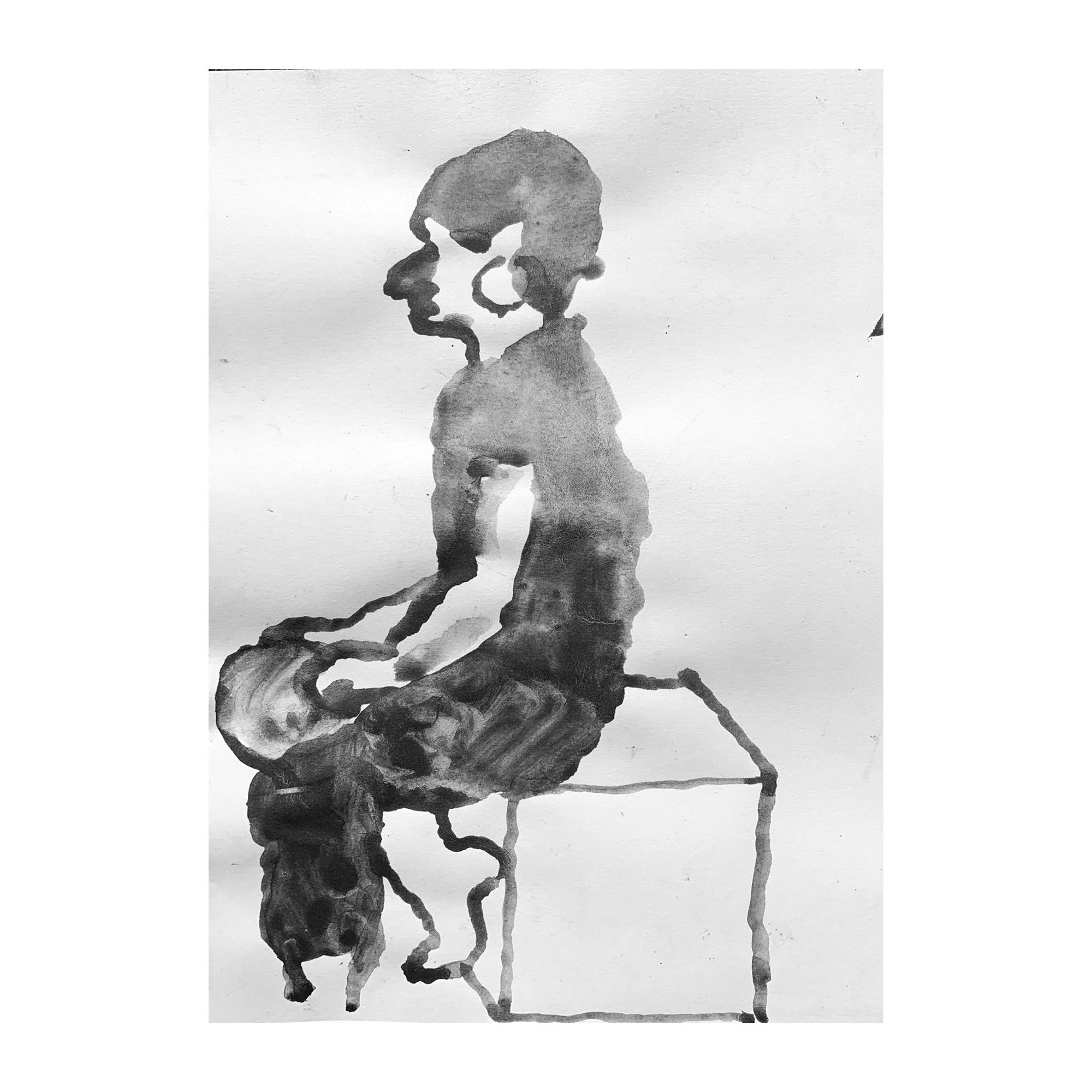 French girl in graphite