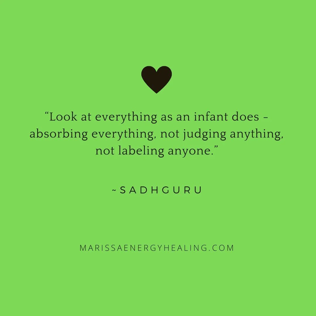 Infants are pure love, they have not yet been exposed to certain belief systems, they truly are pure soul love.💚 Next time you are around an infant just watch ...you will see the pure untainted love that flows within and around them.