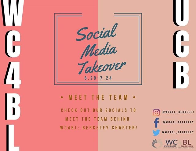 Starting 6/29, WC4BL: Berkeley chapter will begin showcasing the team behind the scenes! Stay tuned to learn about each team member and their respective passions!