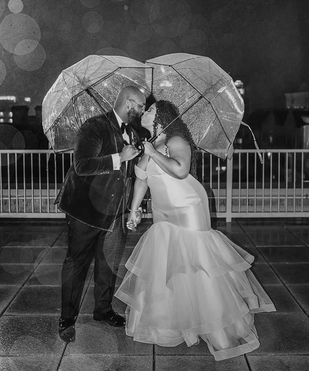 A little rain never ruined a love story.

Some of the best wedding photos happen when the timeline shifts, the skies open up, and the two of you decide to just lean into it together. Because honestly, marriage is kind of the same way. There will be b