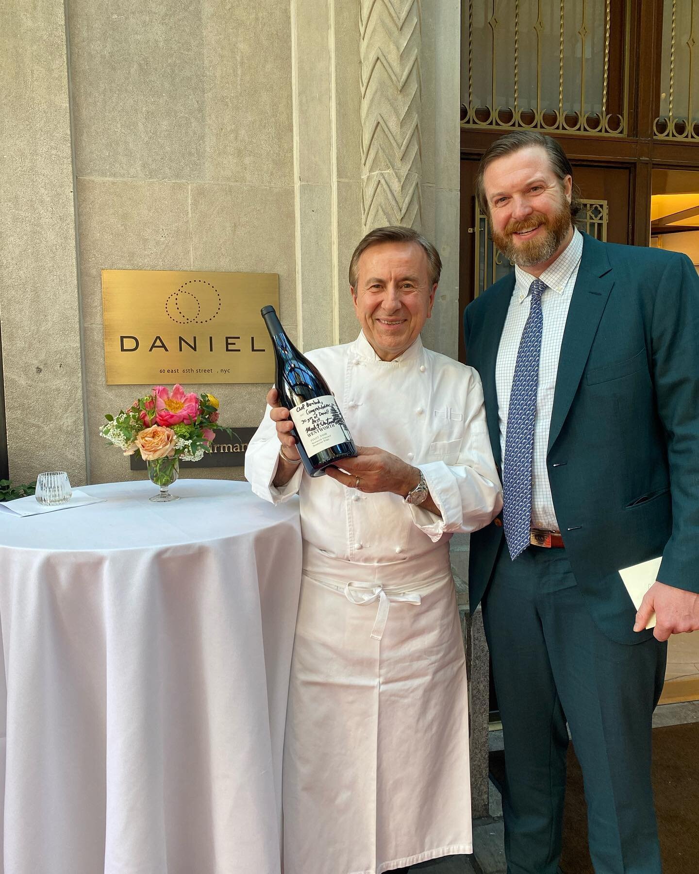 Congratulations to @danielboulud on the 30th anniversary of Restaurant Daniel and a sincere thank you for a wonderful celebration of this milestone! 
Hearty congratulations also to Elvir, Ian, Chris, and the many unpictured but deeply valued friends 