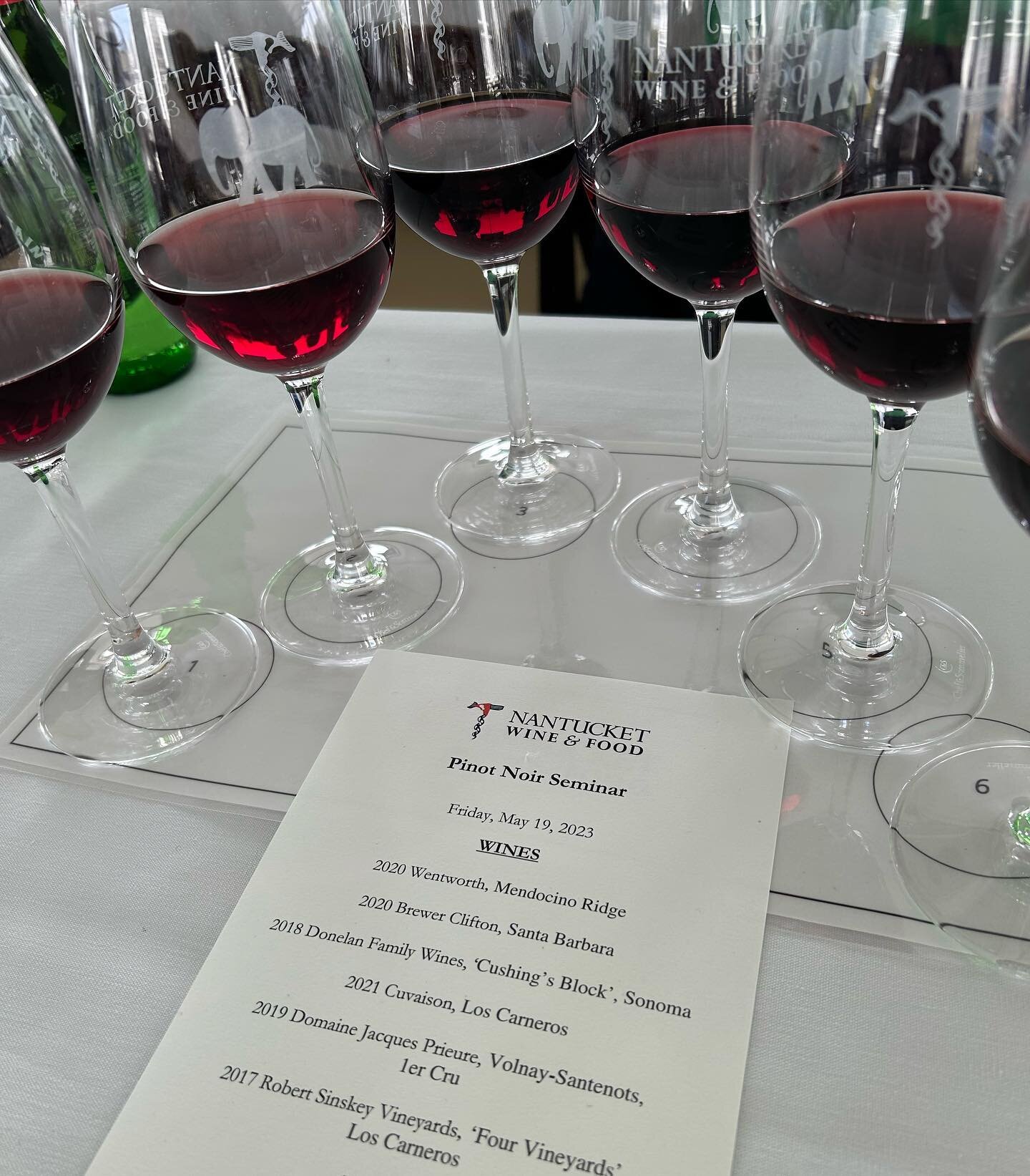 Fun participating in today&rsquo;s&rsquo;Mystical World of Pinot Noir&rsquo; panel led by @vtdavidkeckms @nantucketwineandfood alongside several other fine Pinot Noir producers including @rsvnapa @donelanwine @brewerclifton @cuvaison_wine and @jacque