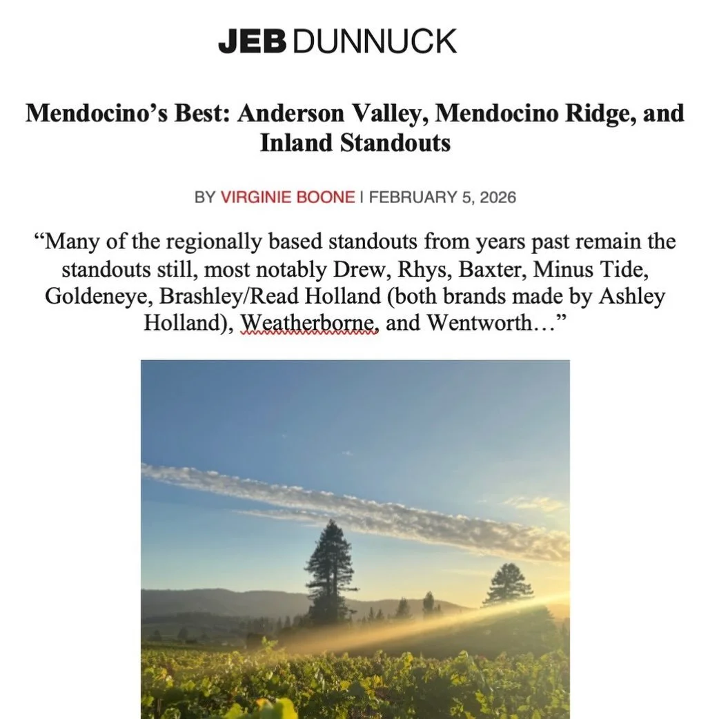 We&rsquo;re excited to share several assessments of our Estate Grown 2023 and 2024 vintage wines from a new regional report on Mendocino by Virginie Boone, Senior Editor for Jeb Dunnuck.  Checkout the full report at jebdunnuck.com. @virginieboone tha