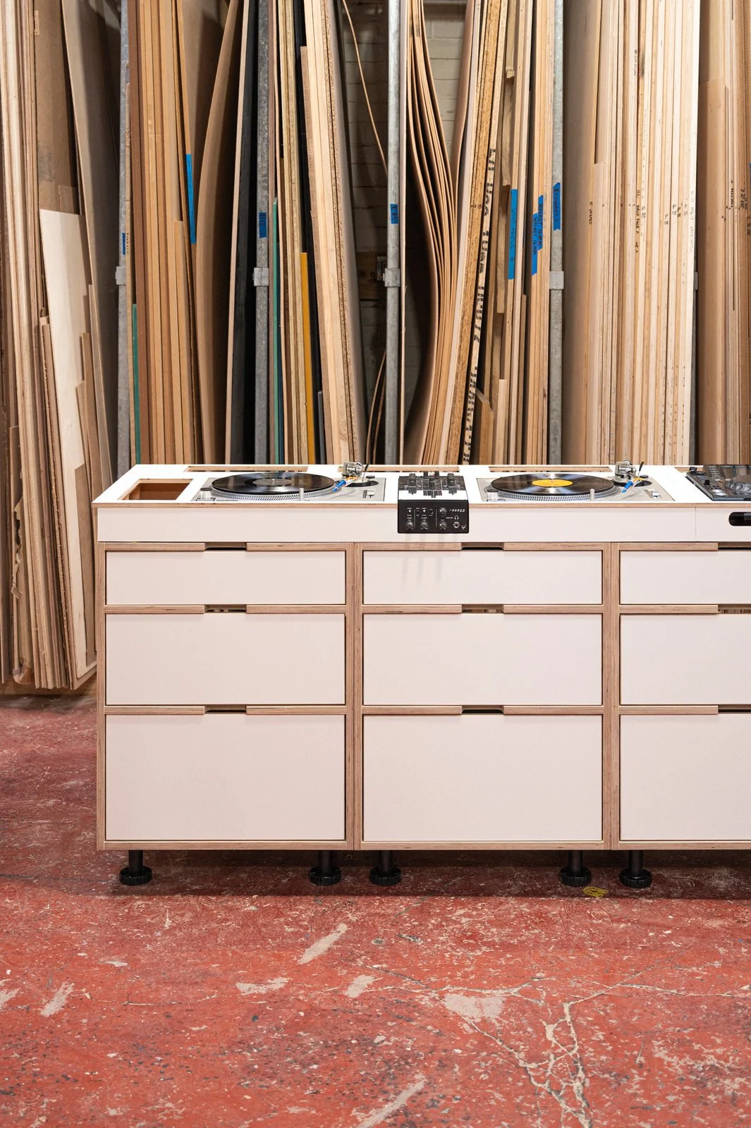 Birch ply turntable units / Dj booth