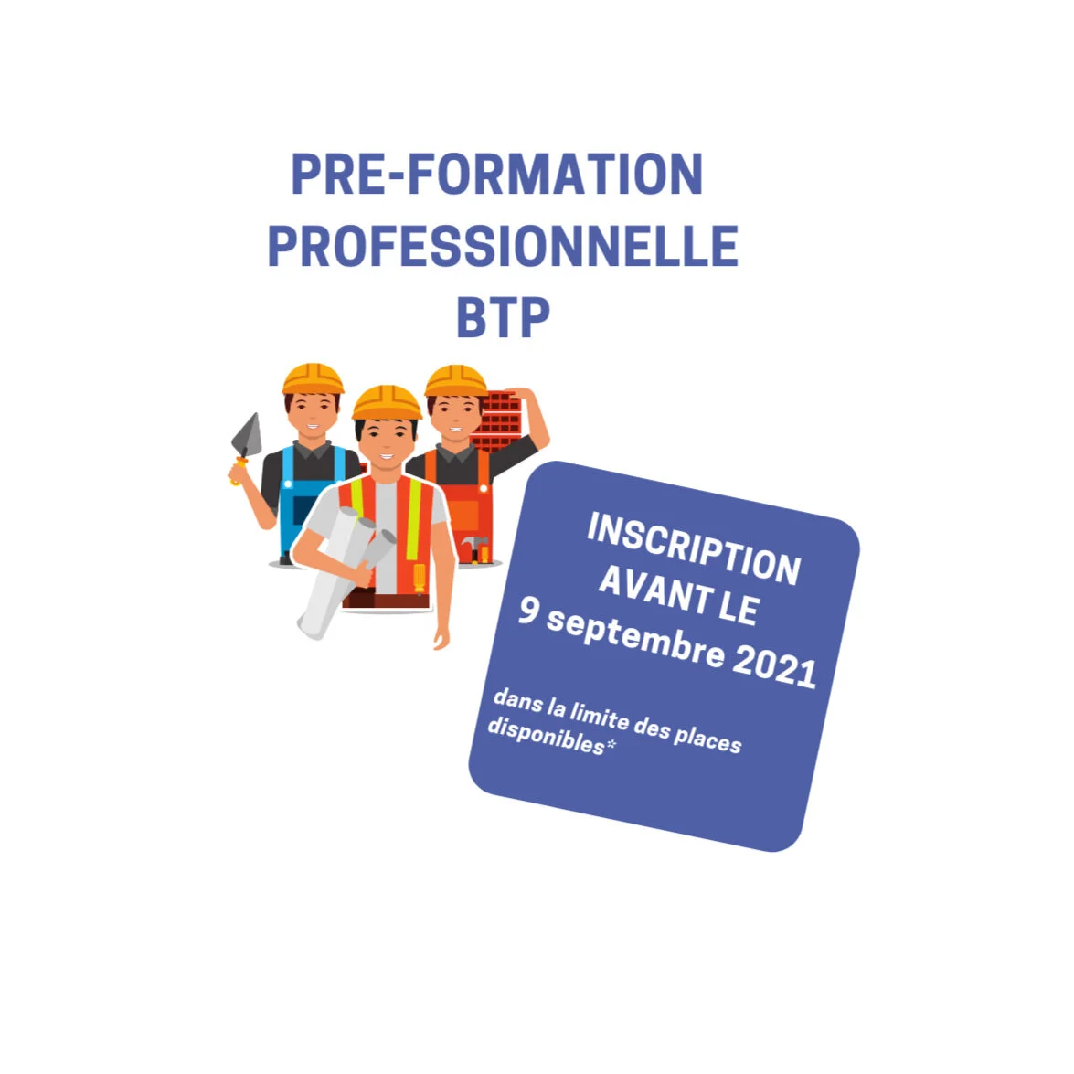 Préformation aux métiers du bâtiment 