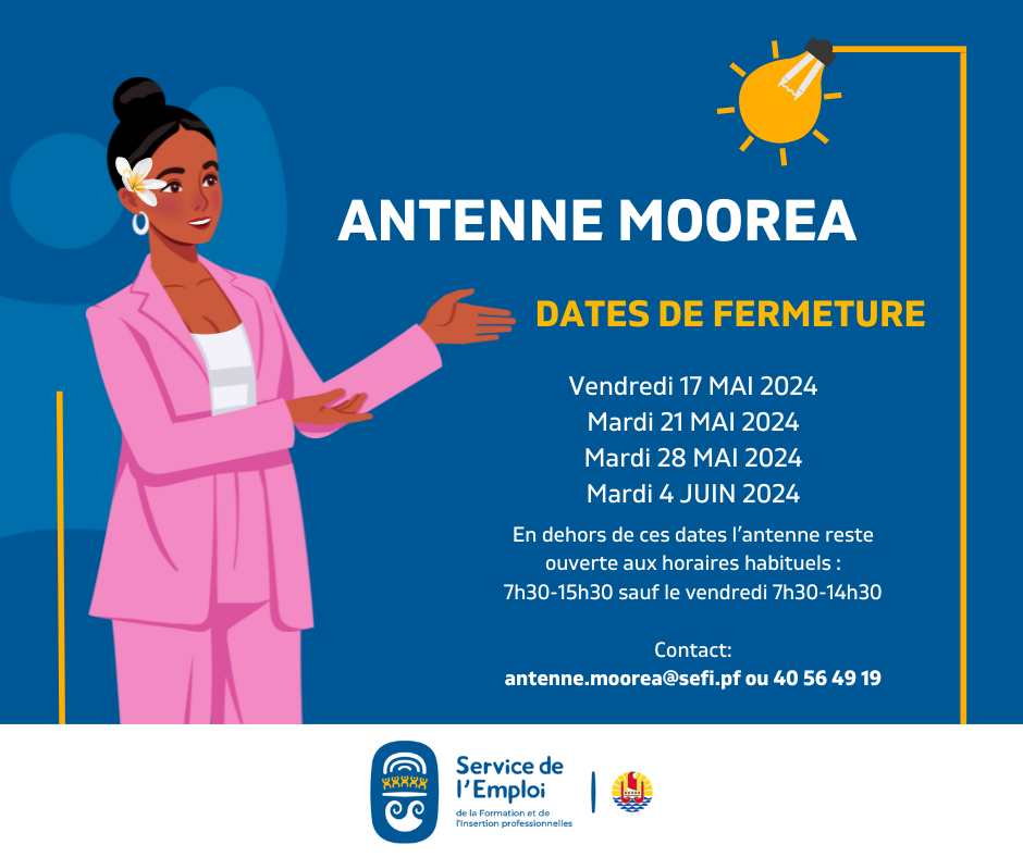 FERMETURE ANTENNE MOOREA