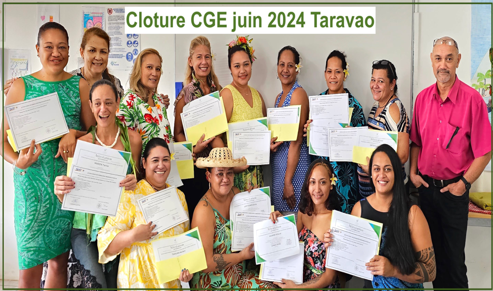 Obtention du diplôme de formation Créateur et Gestionnaire d'Entreprise (CGE)