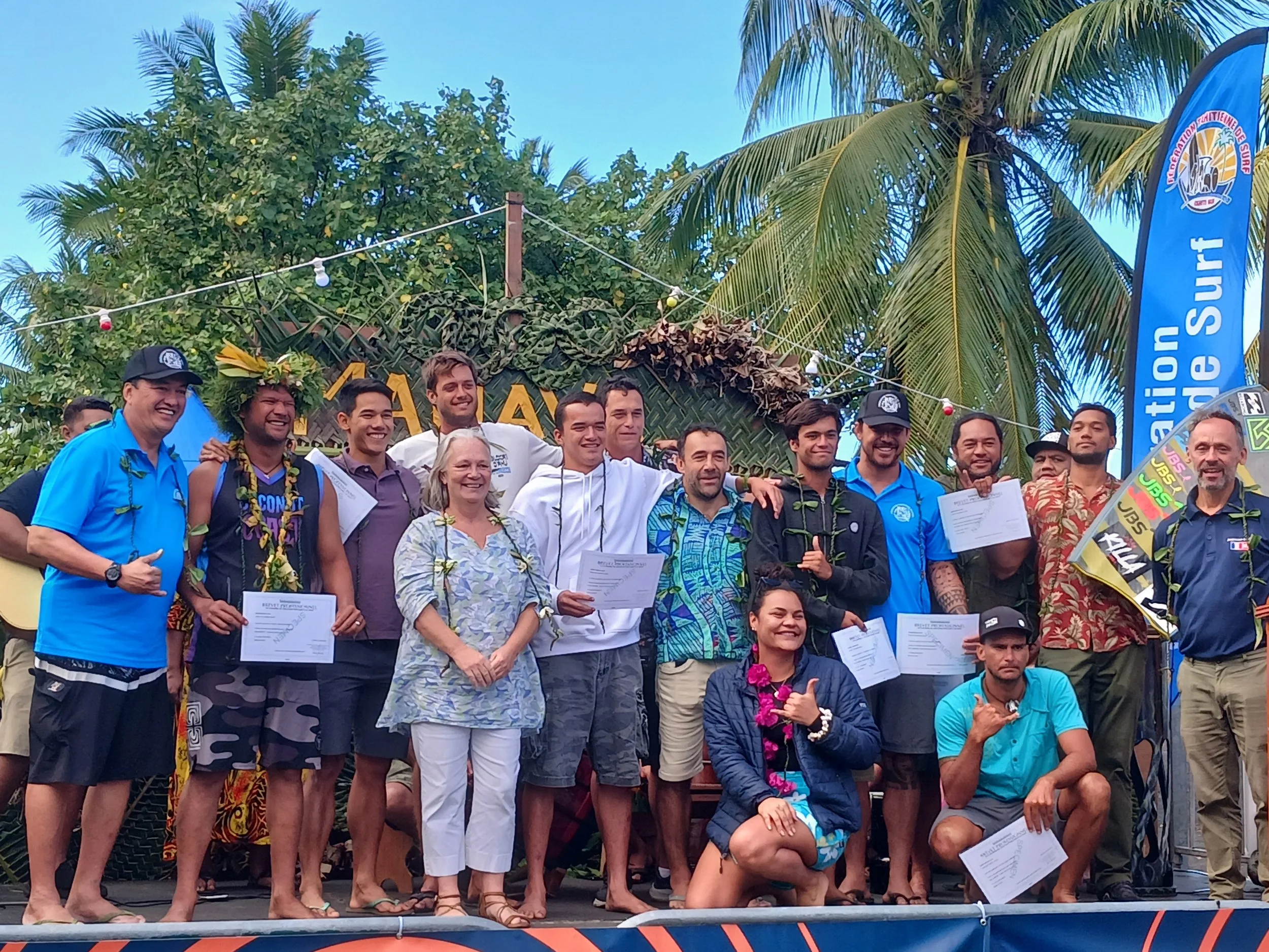 Remise des diplômes des BPJEPS mention Surf et disciplines associées à 9 de nos lauréats