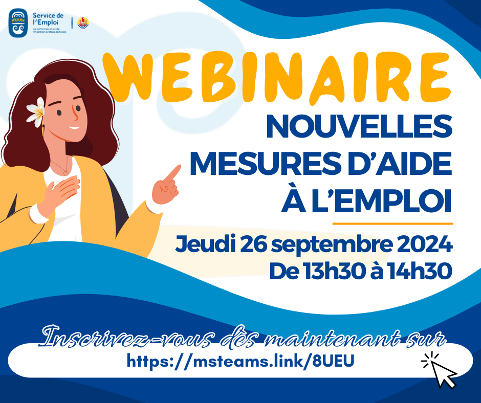WEBINAIRE : Nouvelles mesures d'aide à l'emploi