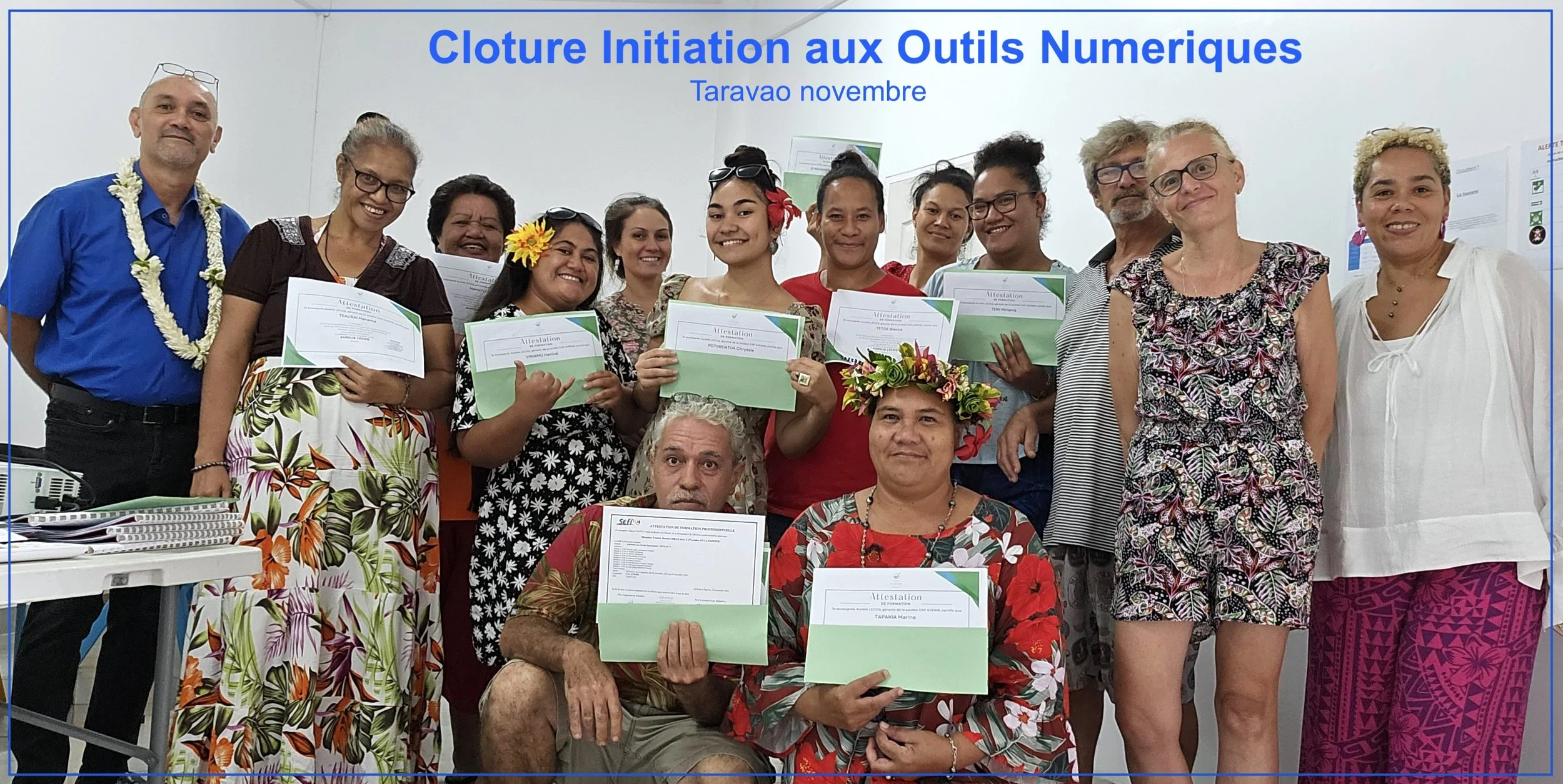 Formation Initiation aux outils numériques validée par nos 12 stagiaires !