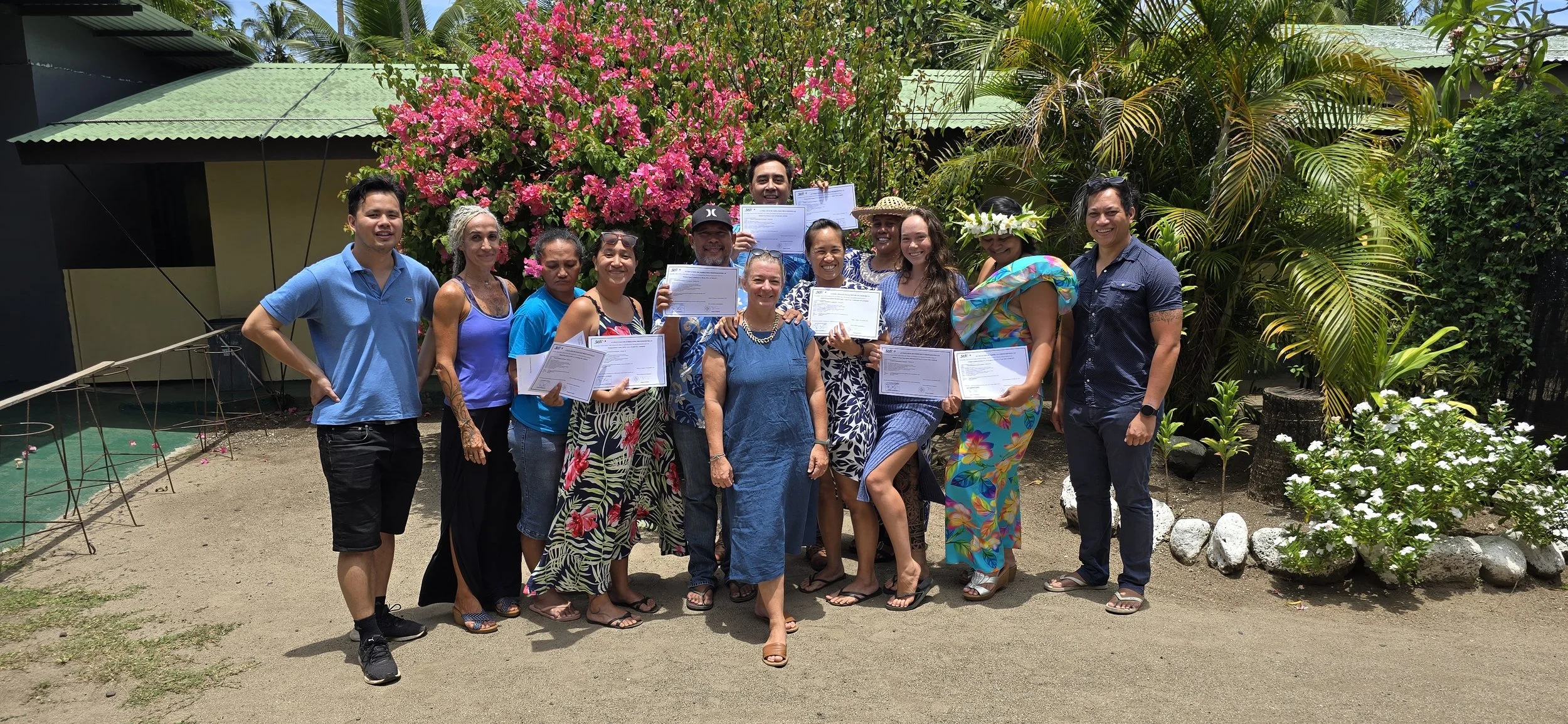 Fin de la formation Créateur et Gestionnaire d'Entreprise à MOOREA