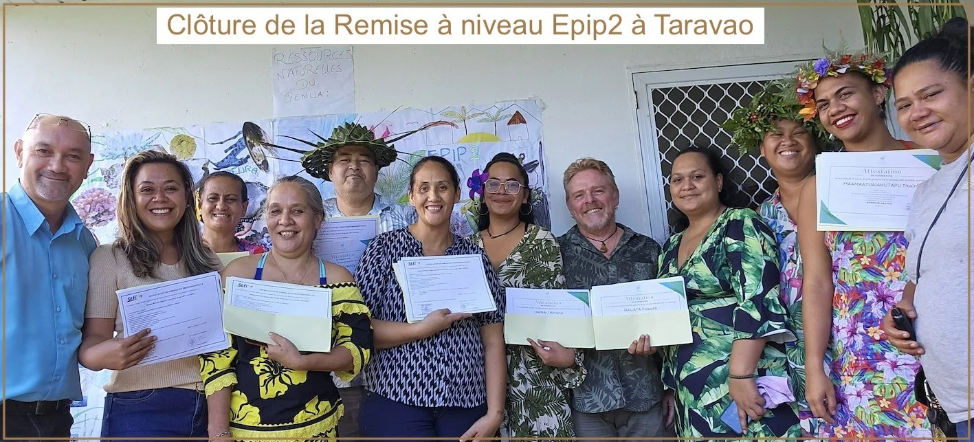 Clôture de la formation EPIP 2 à Taravao 