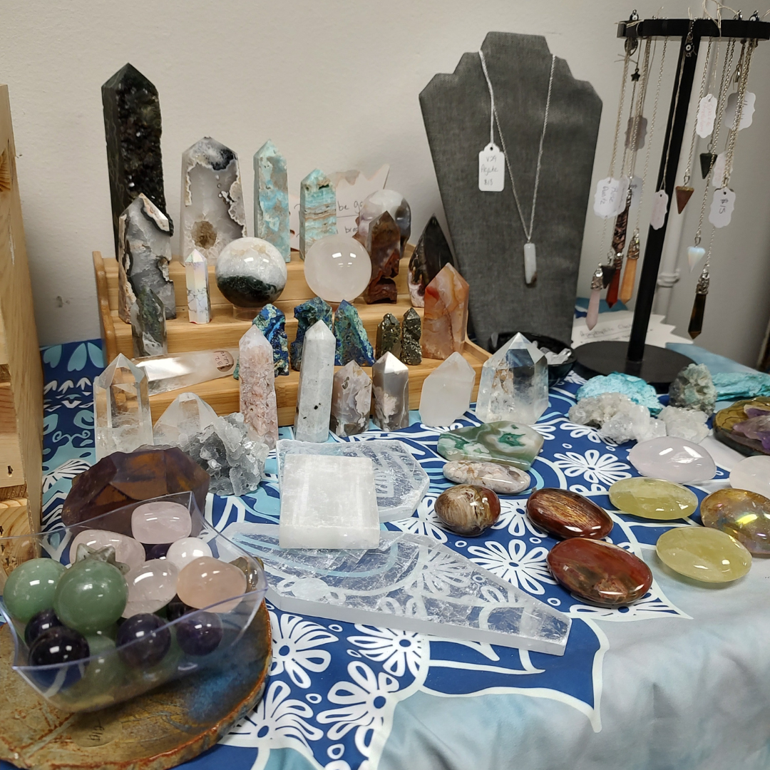 Healing Crystals for sale in boutique