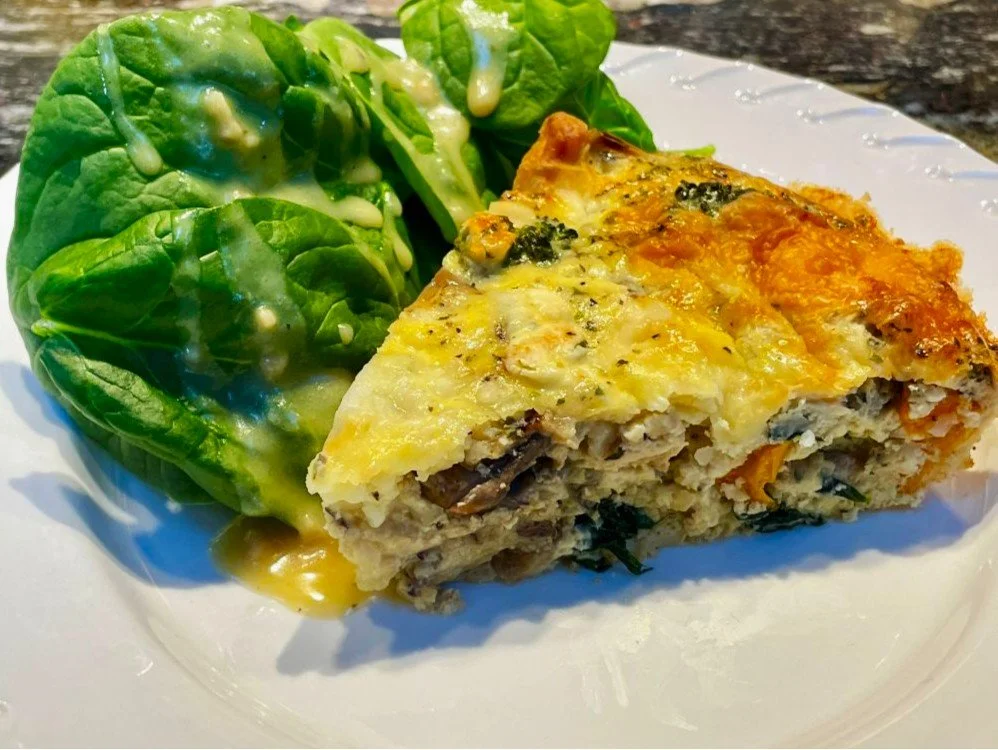 Crustless Spring Spiced Veggie Quiche