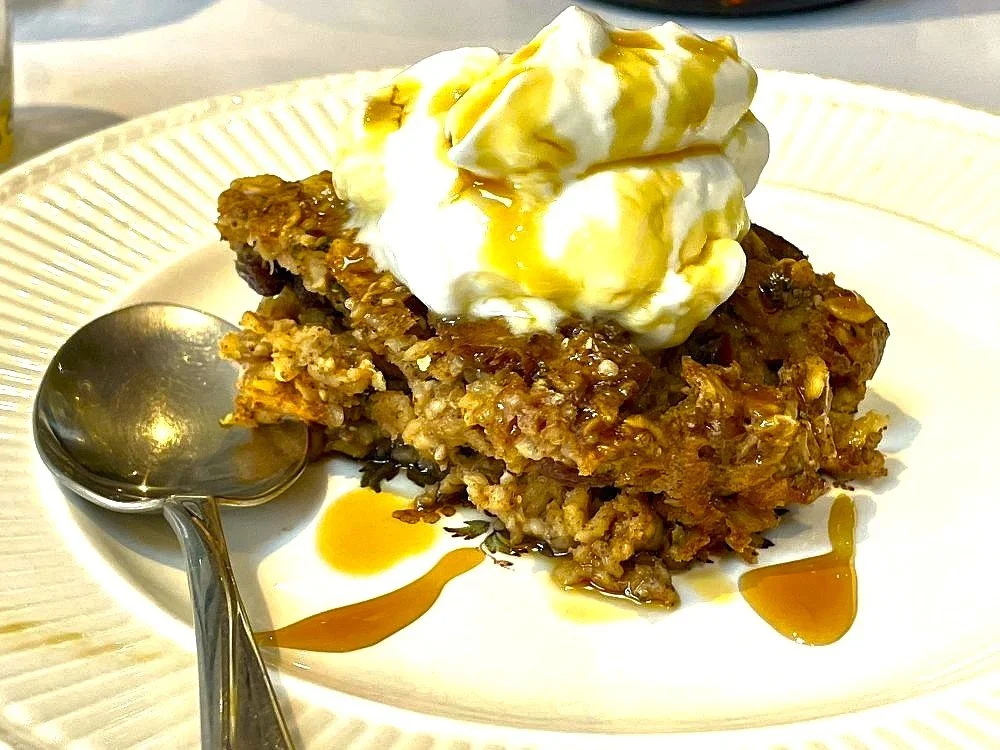 Date and Raisin Overnight Baked Oats