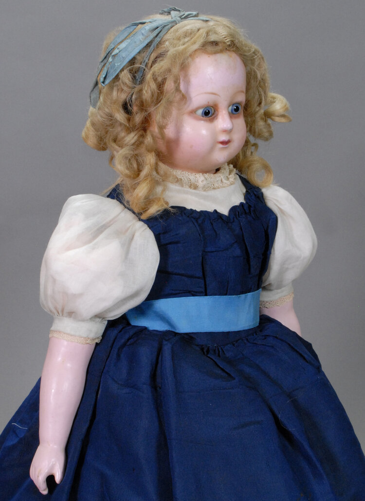 Beautiful Early German Bisque Doll with Expressive Features