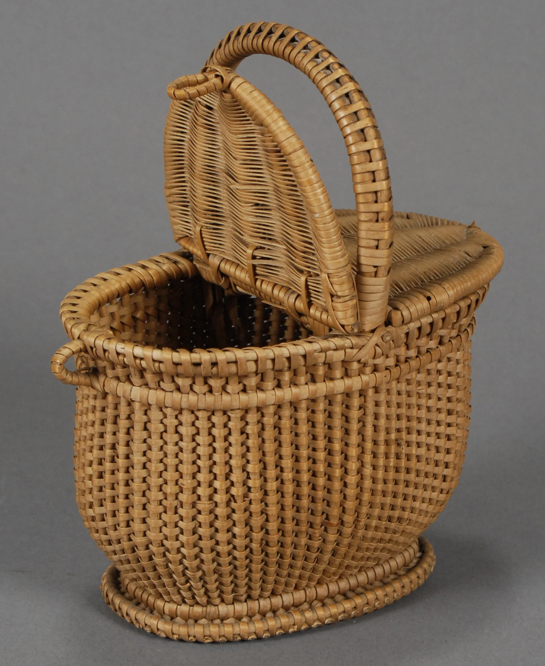 French Wicker Picnic Basket — Carmel Doll Shop