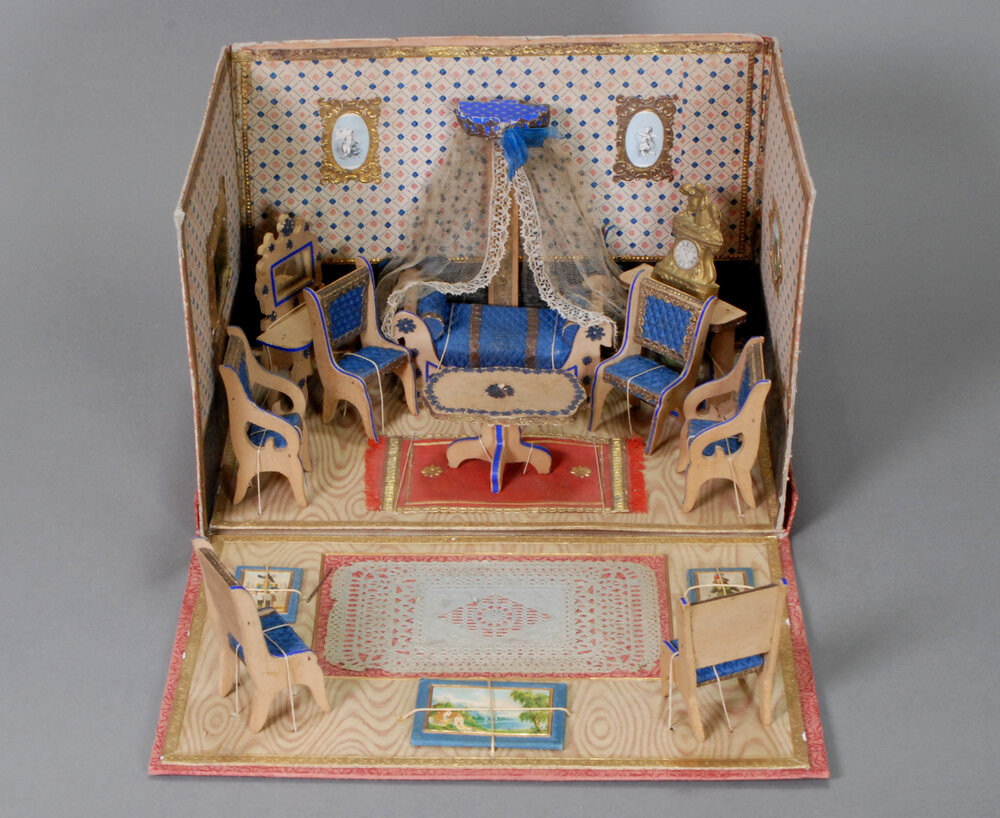 Pair of Straight Back Chairs — Carmel Doll Shop