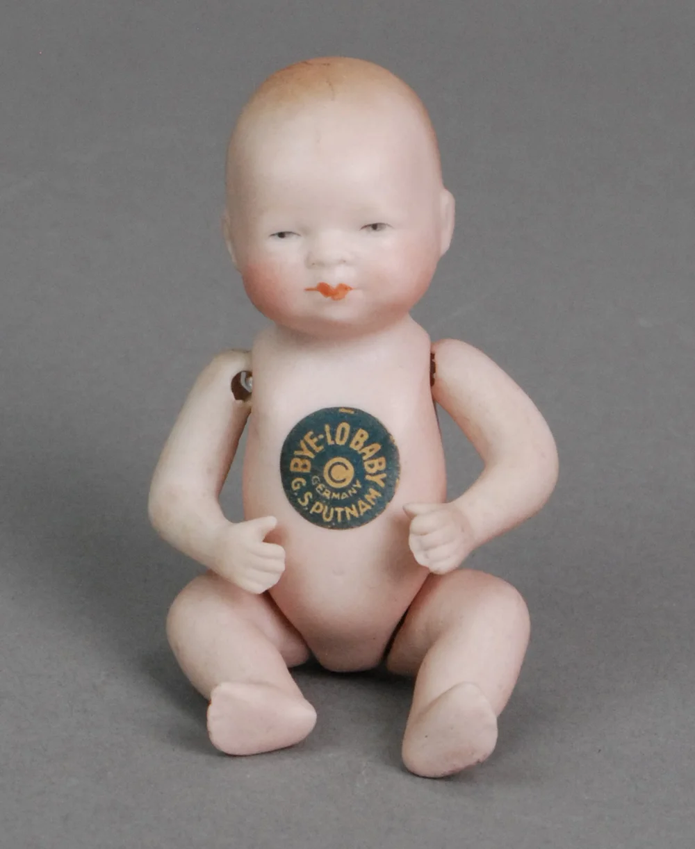 Lot De 4 Têtes De Poupées Anciennes – 3 En Bisque Et 1 En Composition – Marque Baby Loo